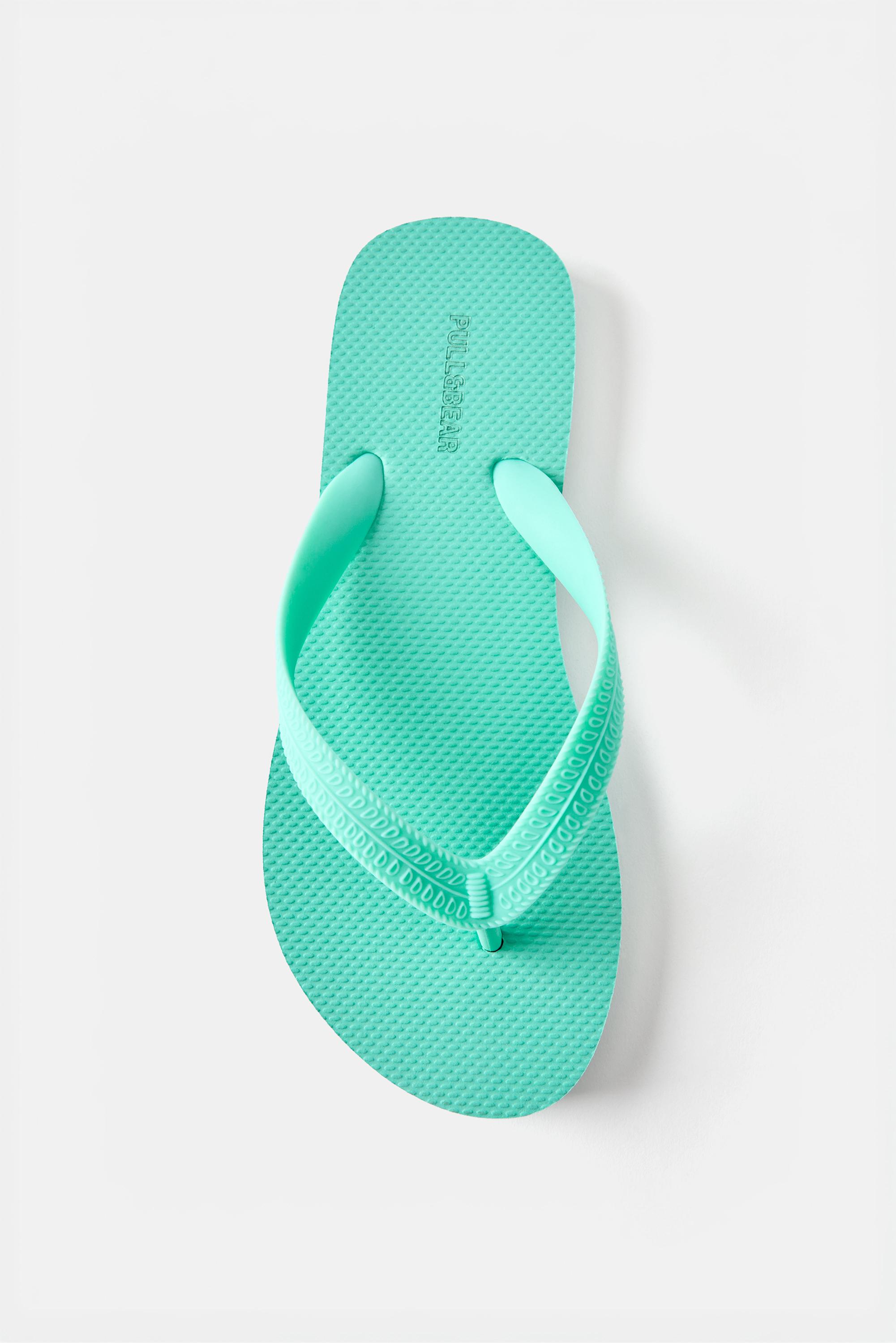 Flat sandals — Turquoise