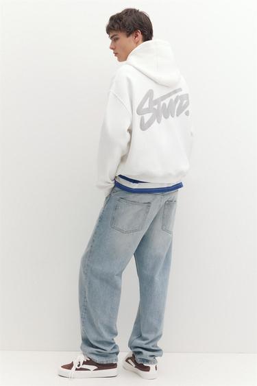 STWD logo boxy hoodie — Off white 5