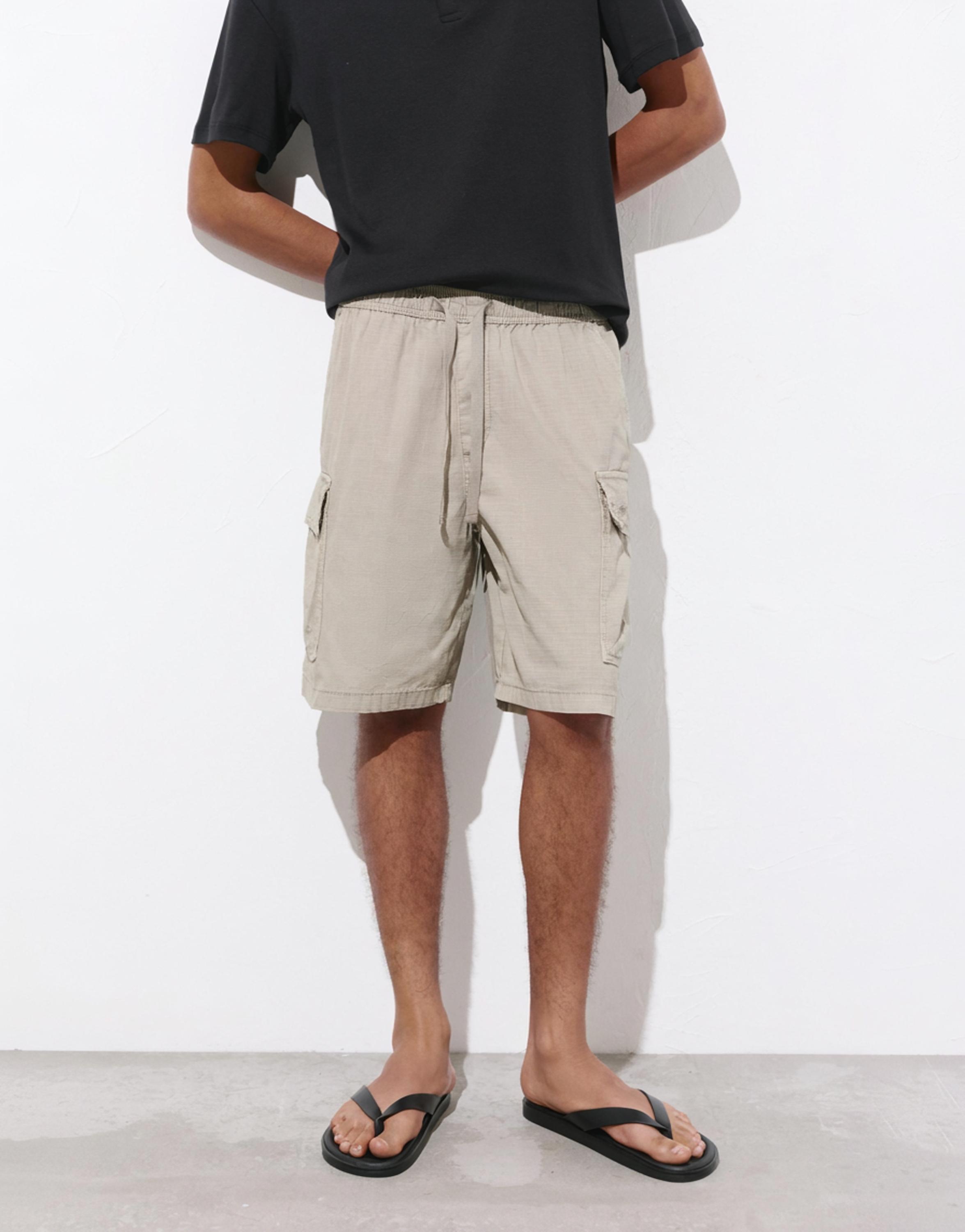 Ripstop cargo Bermuda shorts — Grey