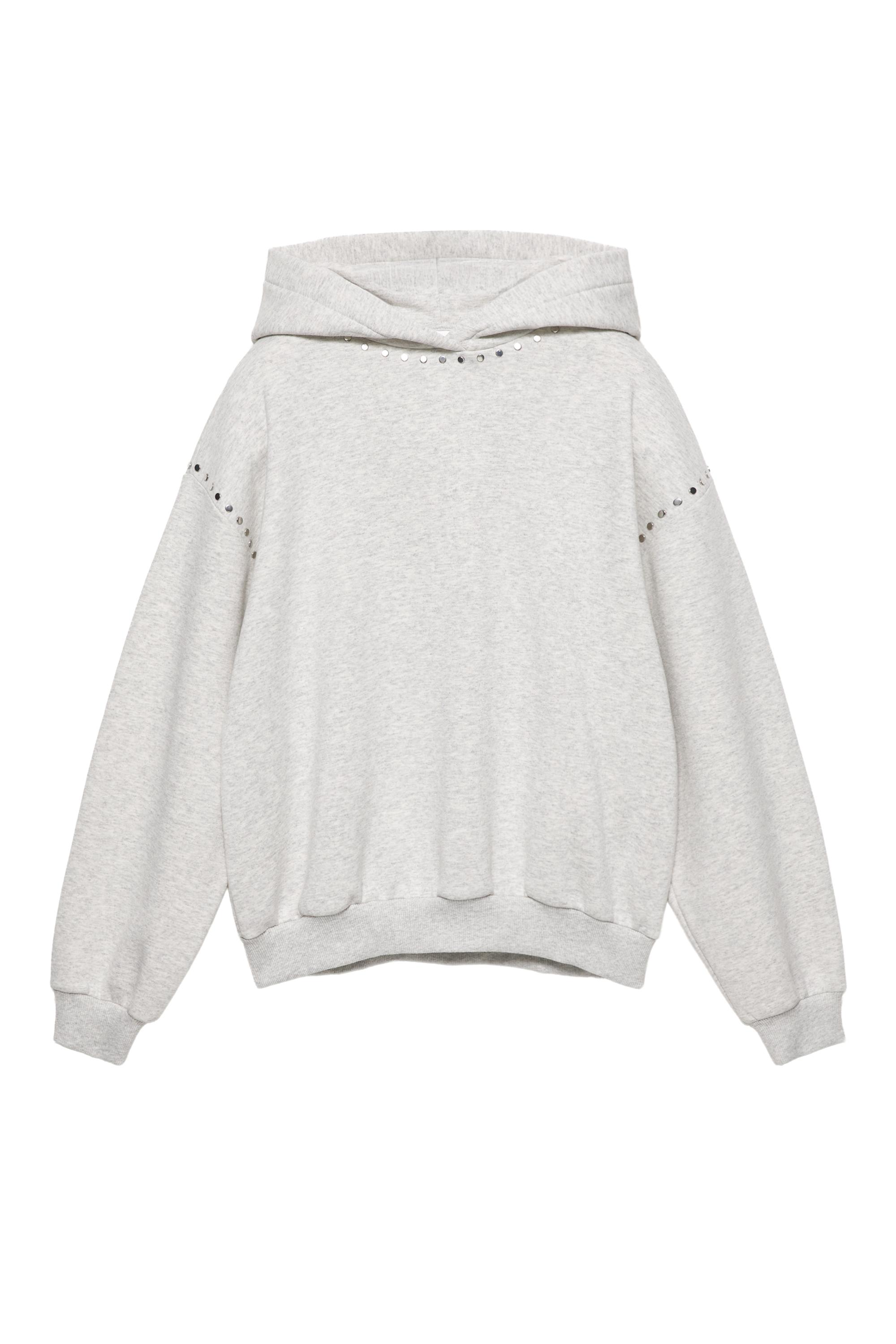 Çıtçıtlı kapüşonlu sweatshirt - Görsel 5