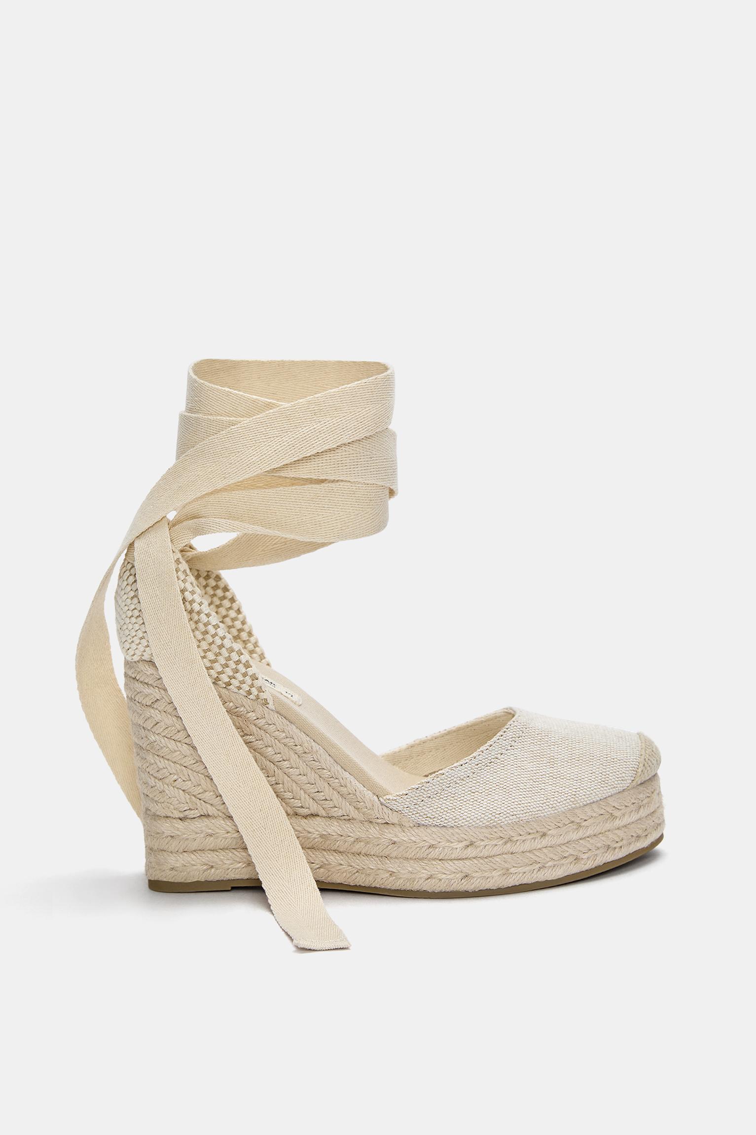 Espadrille wedges — Ecru