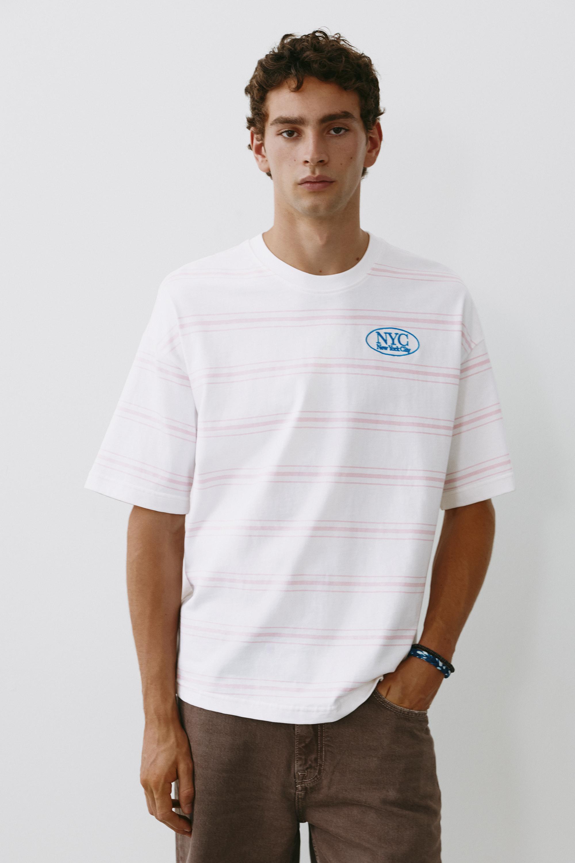 Striped NYC graphic T-shirt — Striped