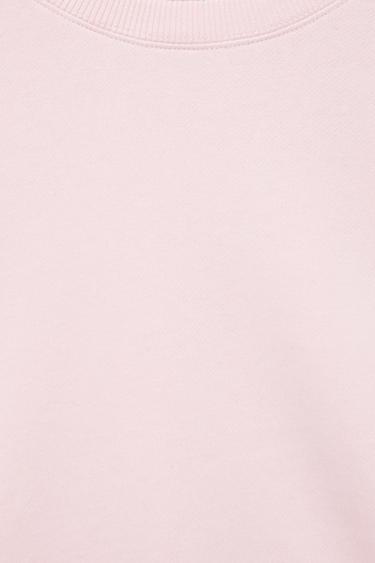 Round neck sweatshirt — Pastel pink 8