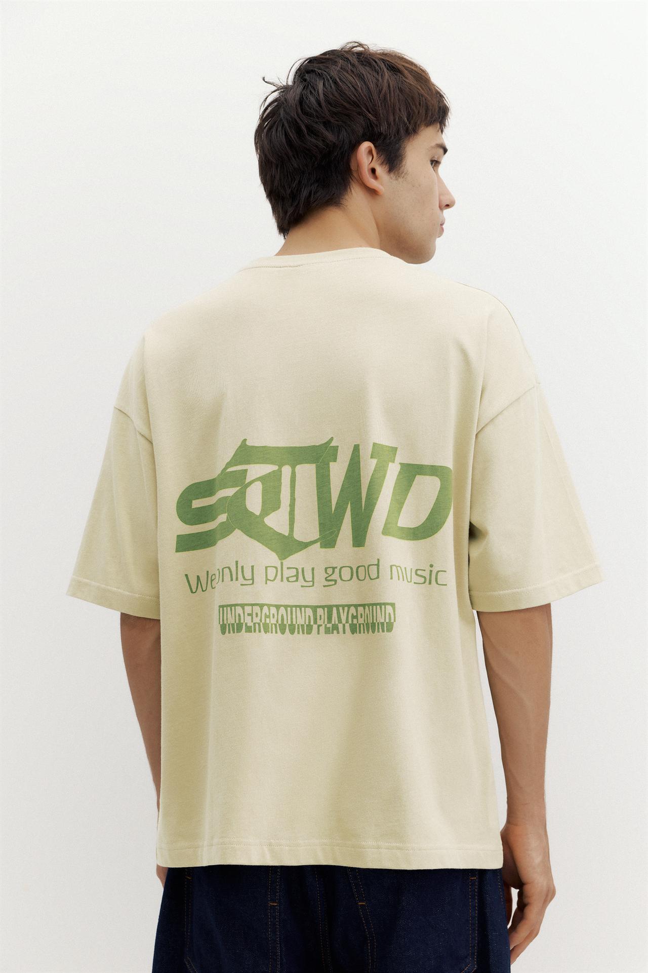 STWD graphic T-shirt — Ecru