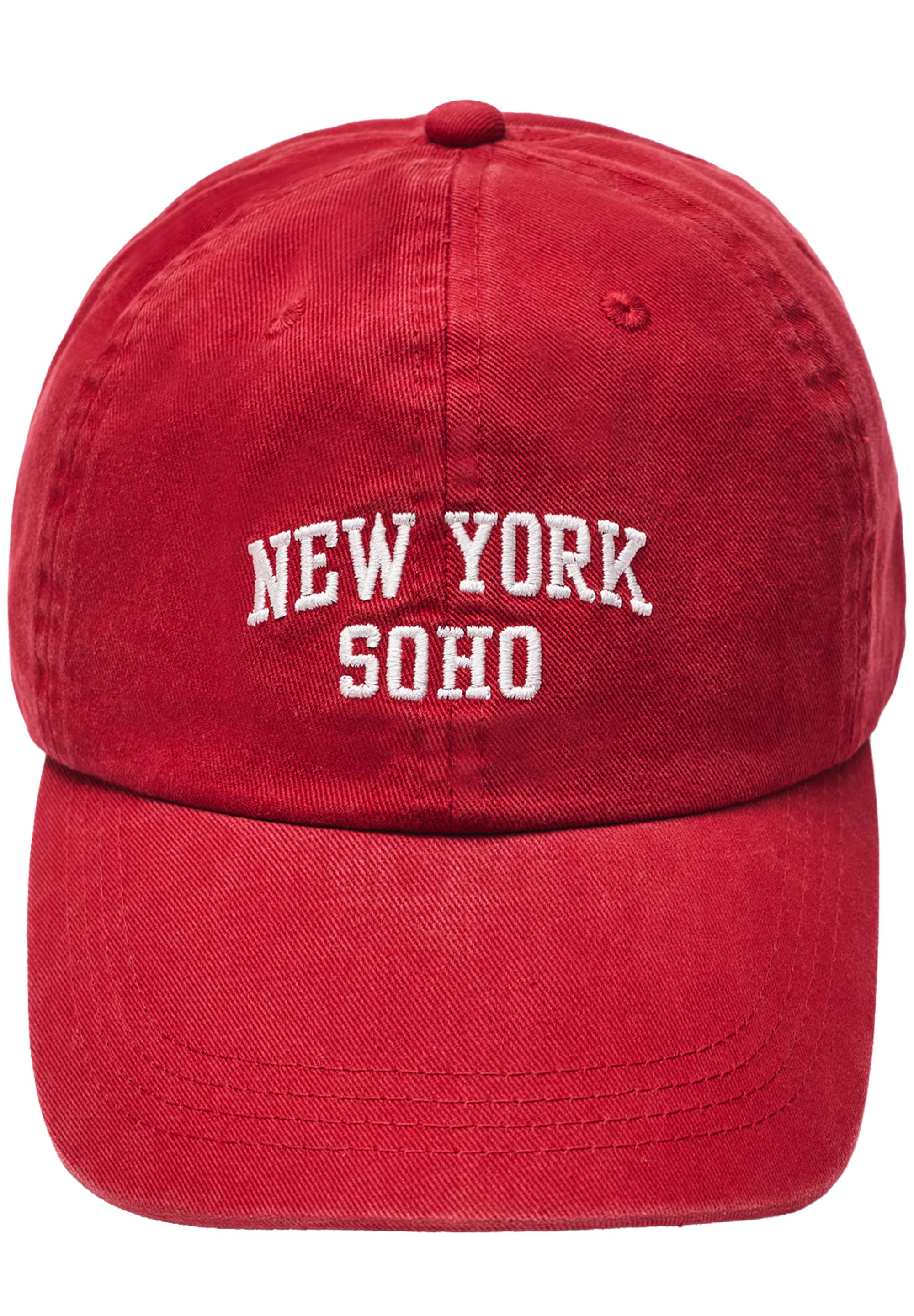New York graphic cap — Red