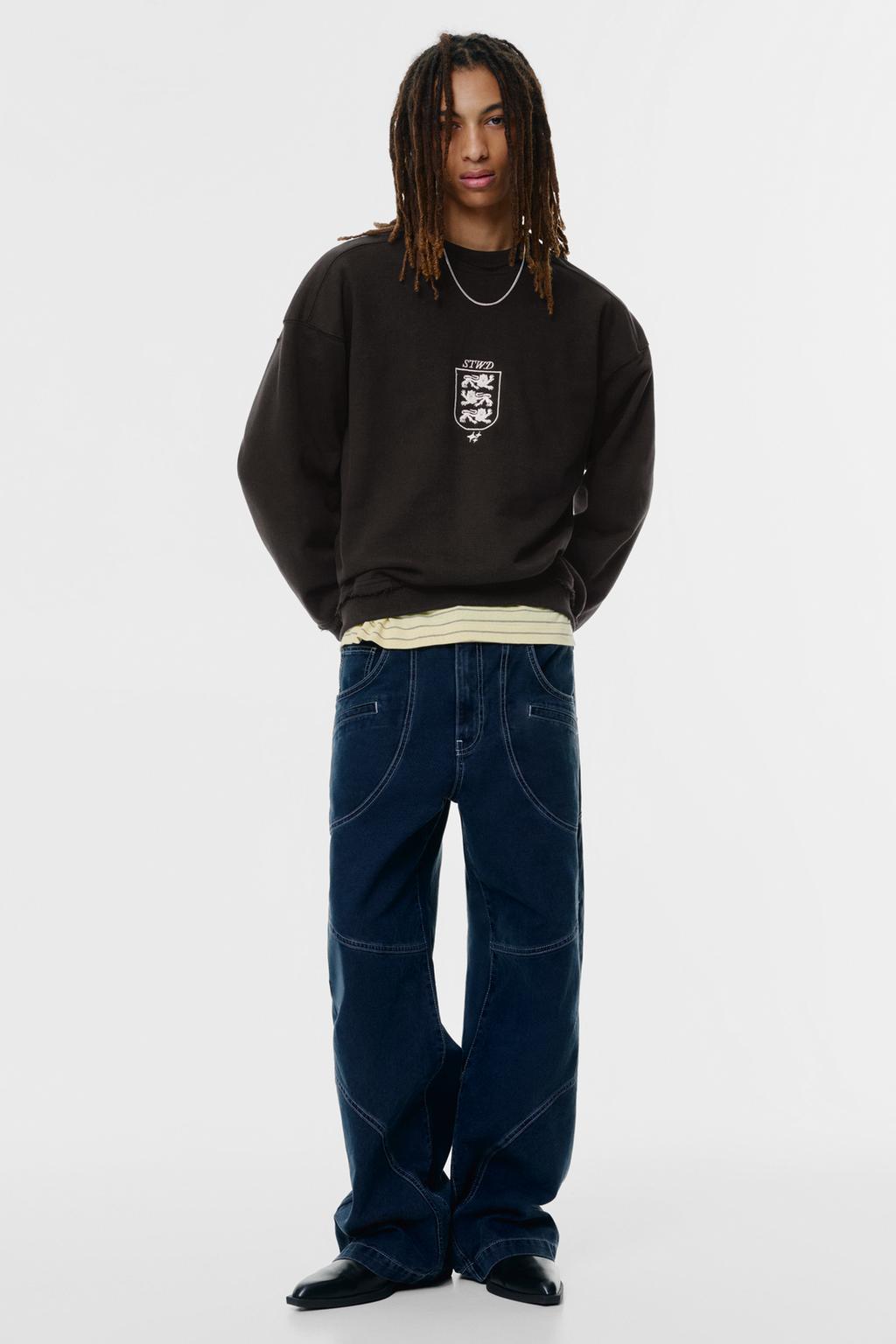 Sudadera bordado STWD PULL&BEAR - Main Image