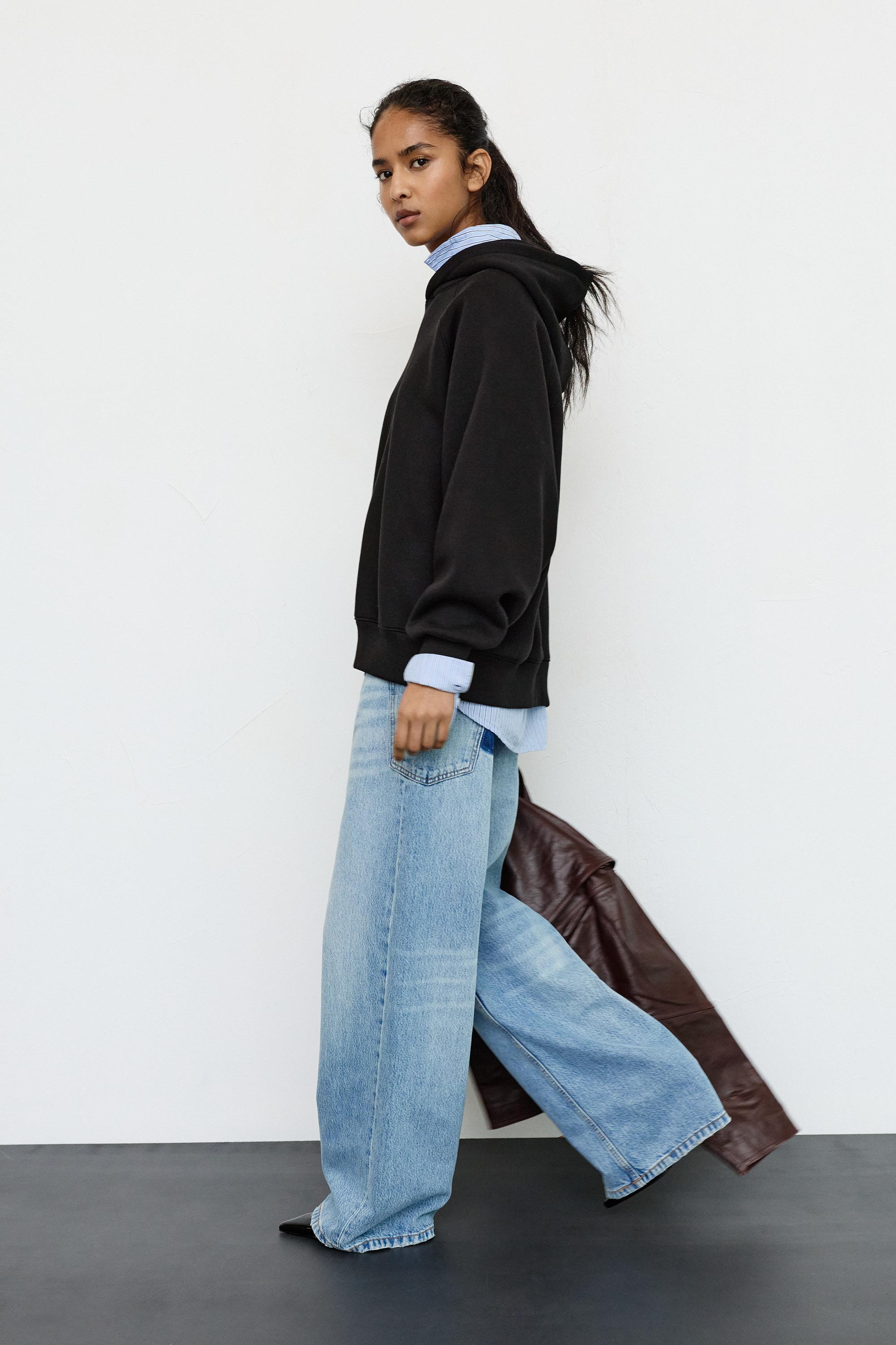 Oversize kapüşonlu sweatshirt - Görsel 7