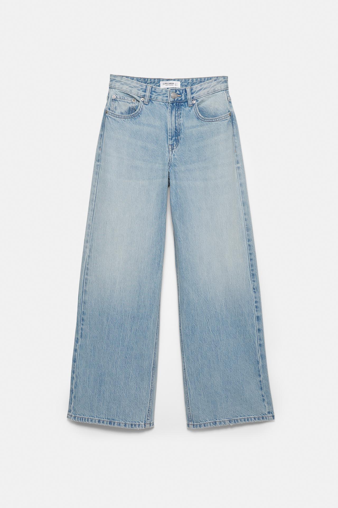 Low-rise baggy jeans — Sky blue