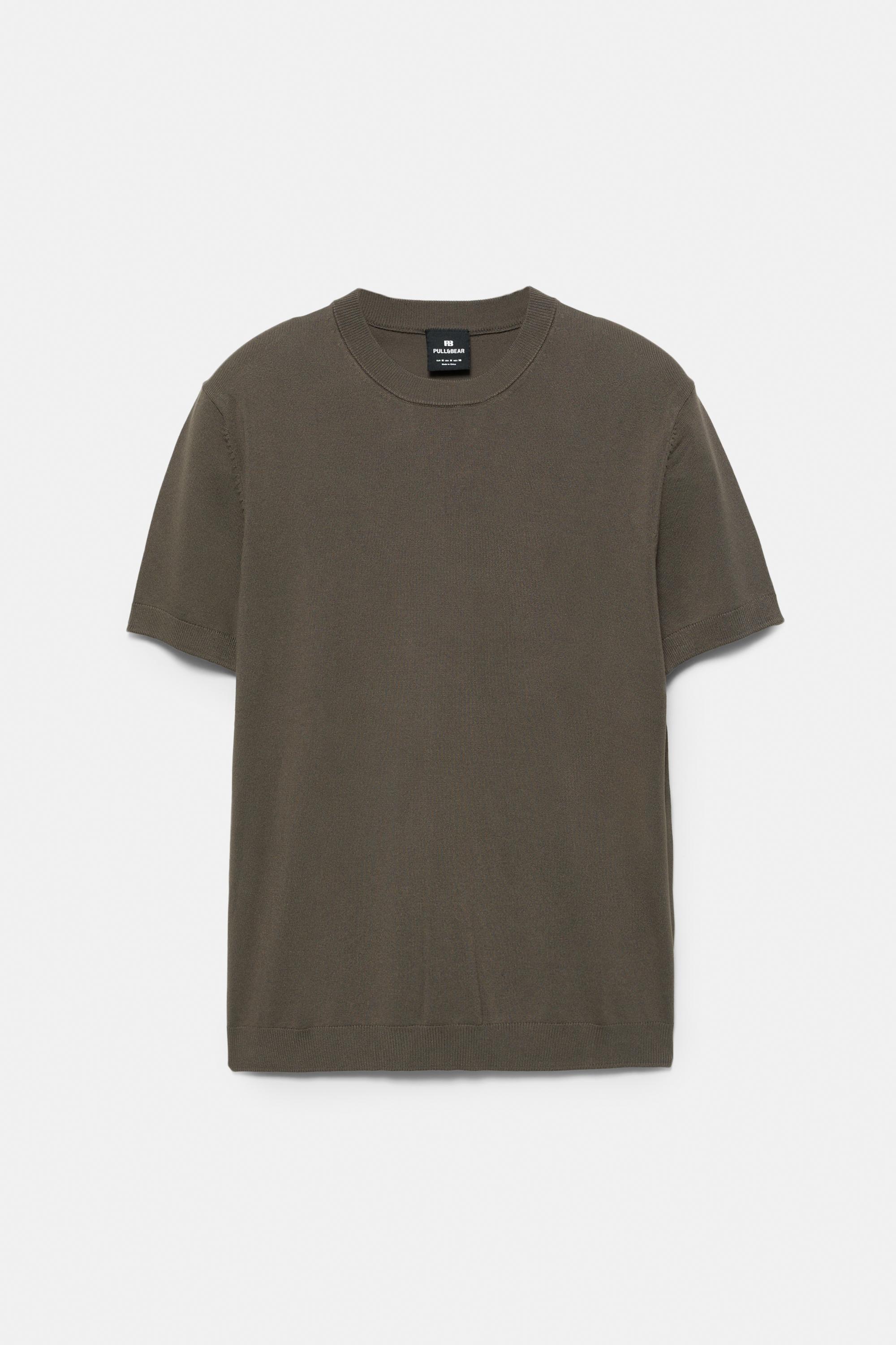 Short sleeve jumper — Mole brown