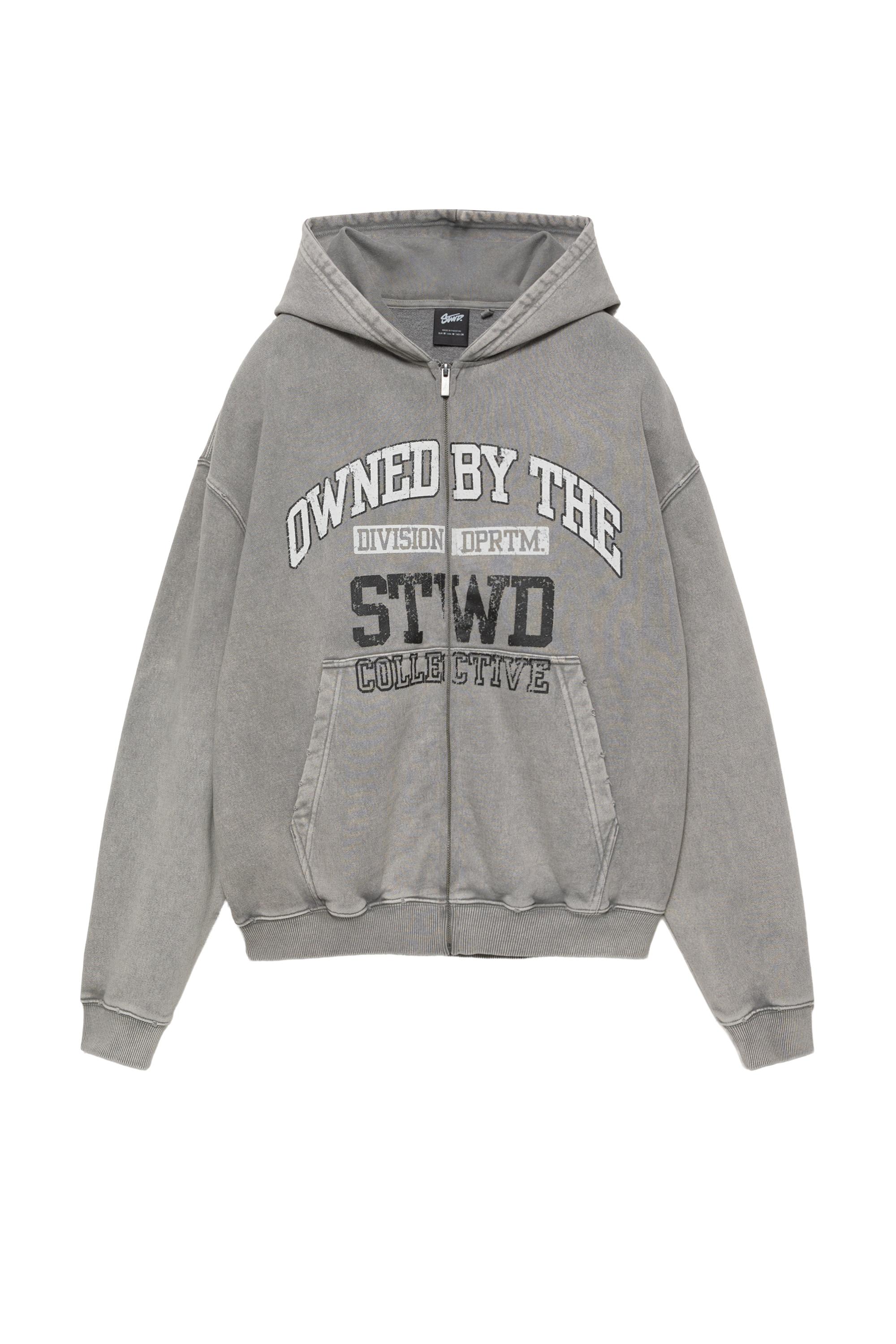 STWD fermuarlı kapüşonlu sweatshirt