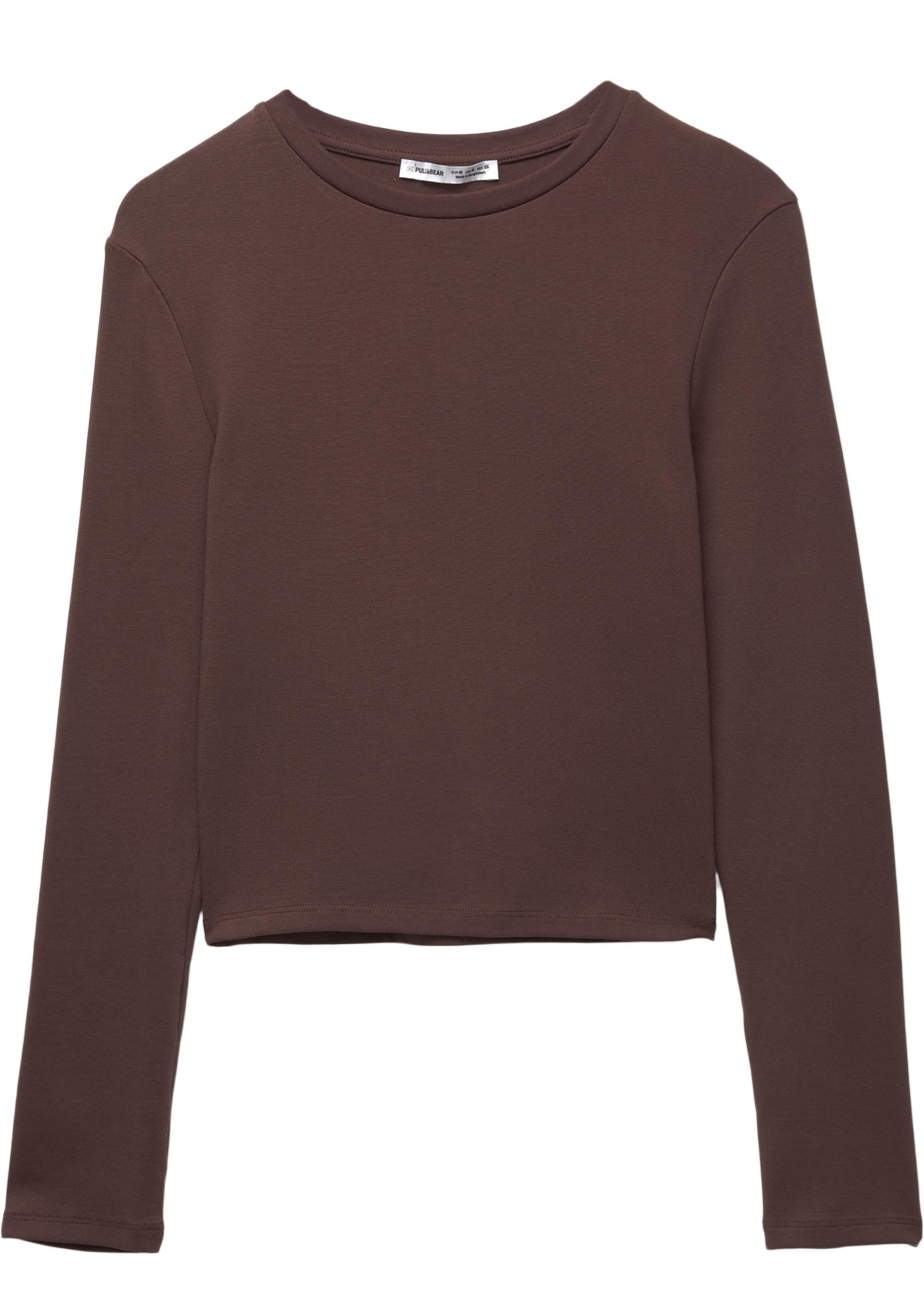 Vücuda oturan uzun kollu t-shirt - Görsel 11