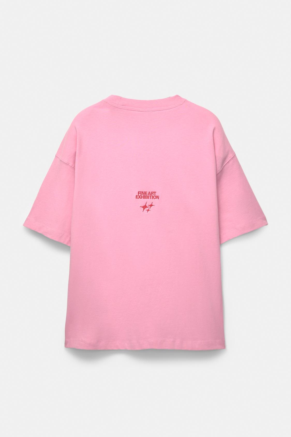 Pink STWD Studio T-shirt PULL&BEAR