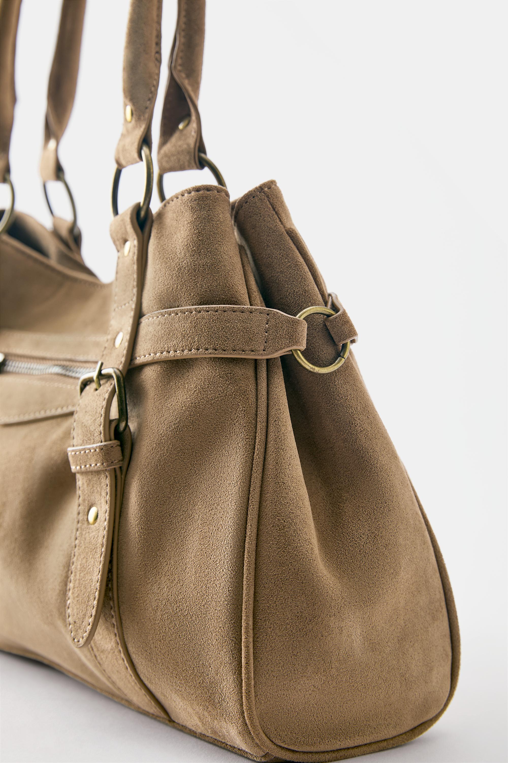 Buckled tote bag — Leather