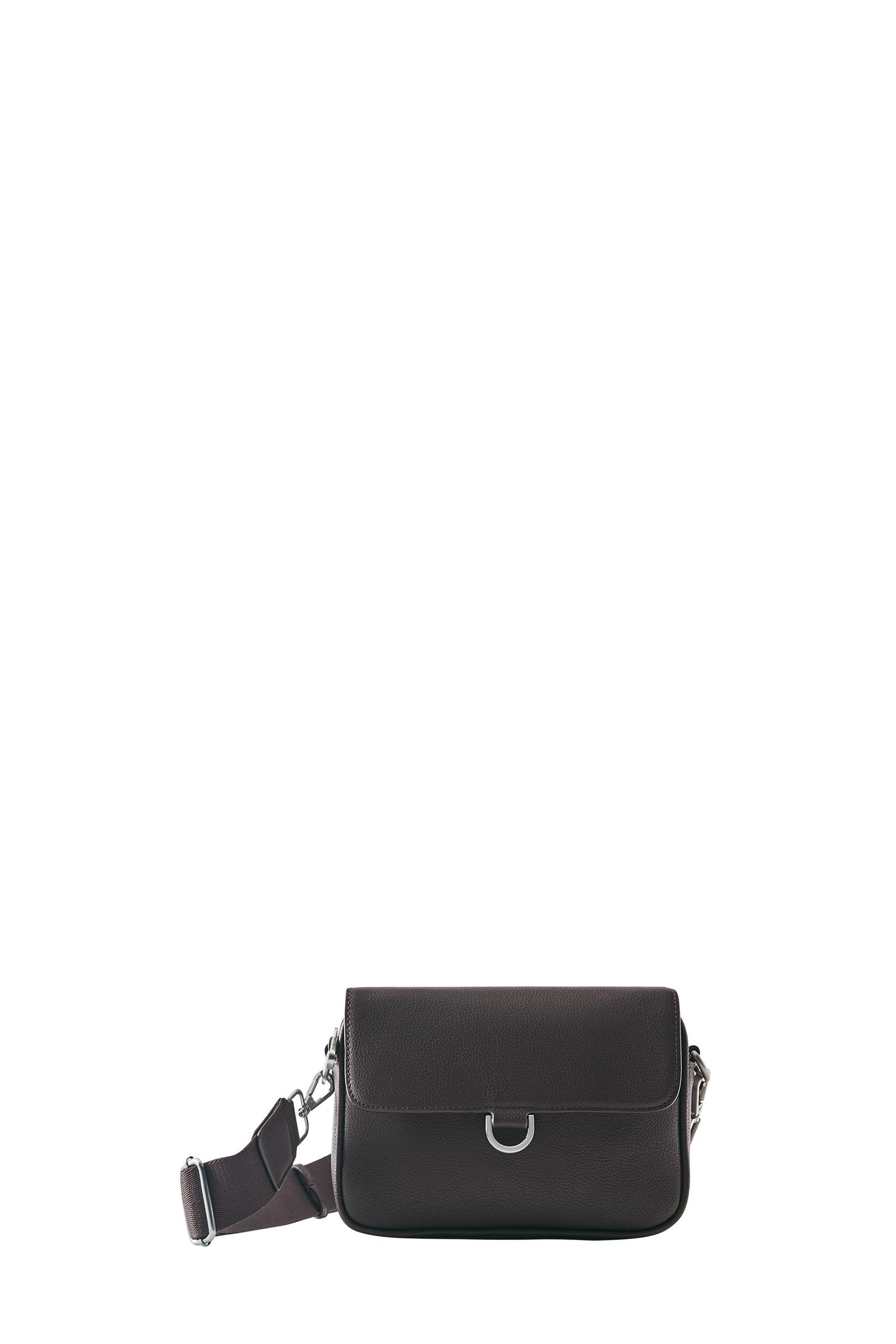 Ring crossbody bag — Brown