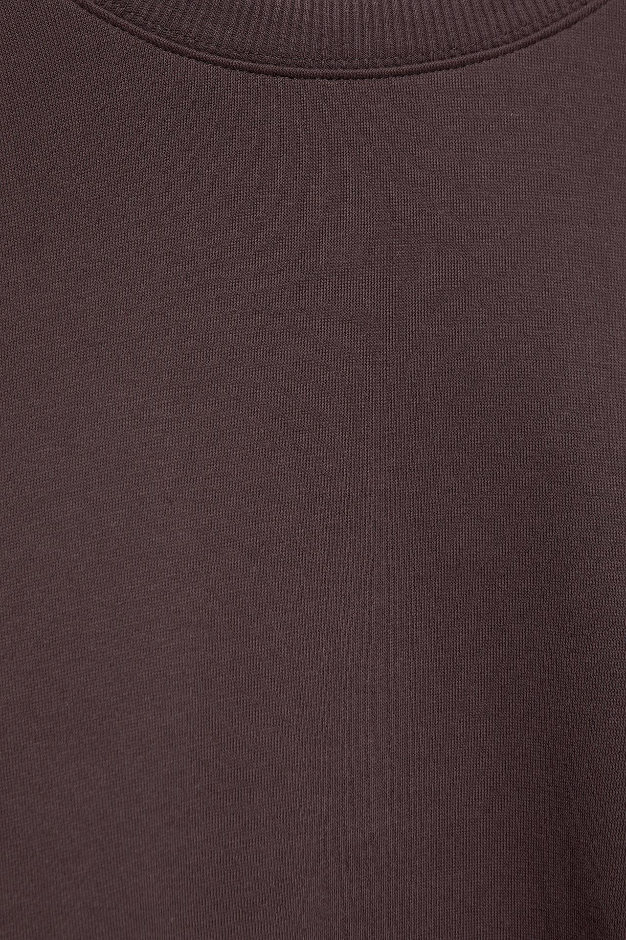Round neck sweatshirt — Brown