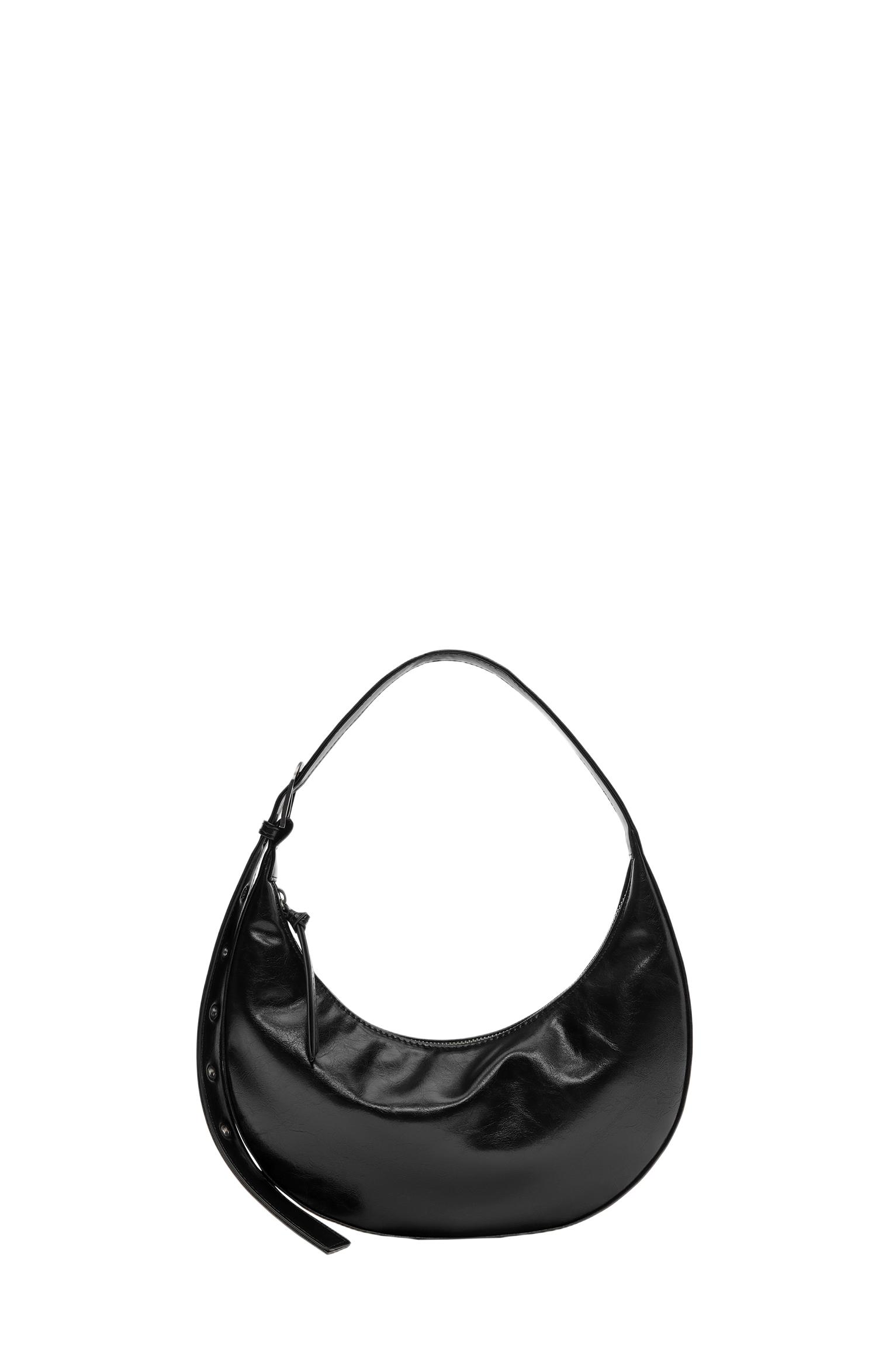 Shoulder bag with buckle detail — Black