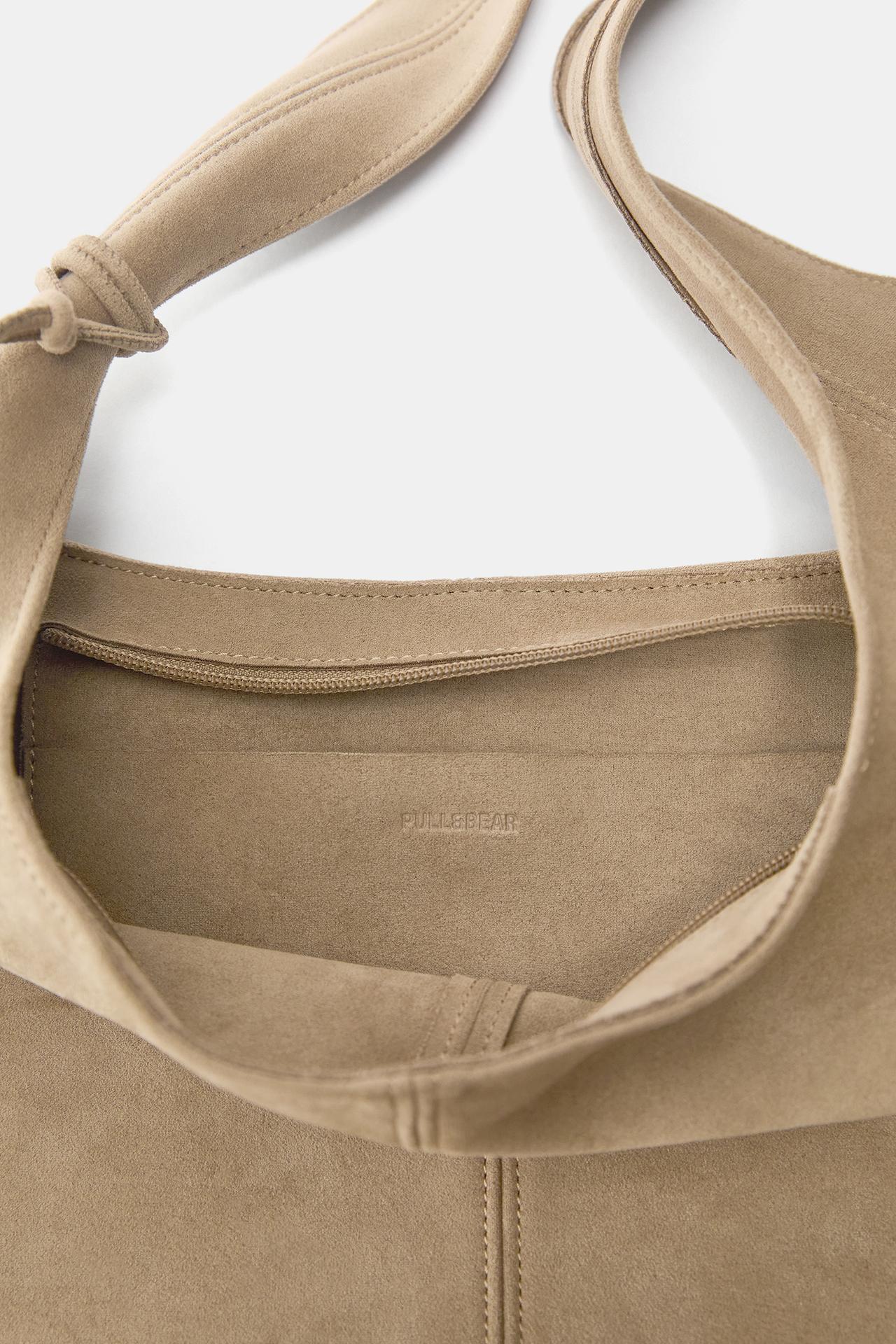 Embellished tote bag — Beige
