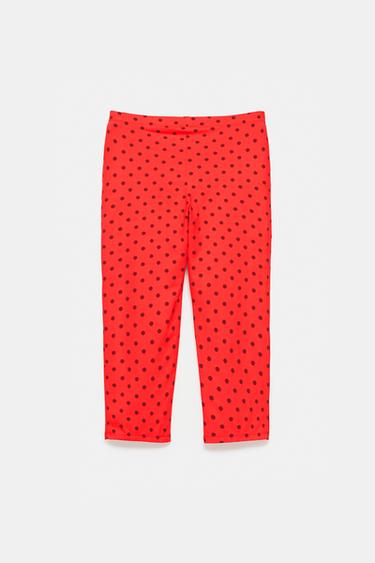 Polka dot capris — Red 6