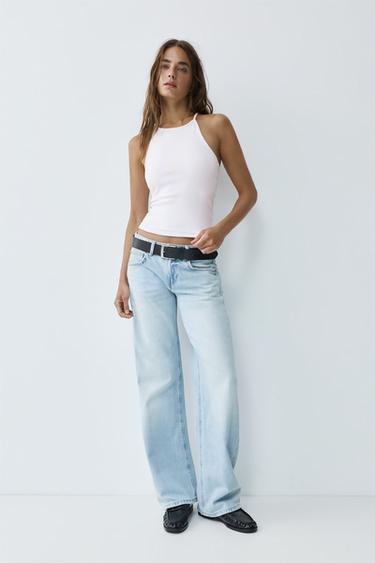Halter-neck strappy back top — White 4