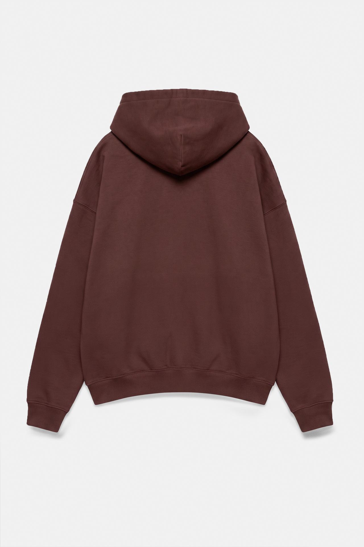 Boxy fit hoodie — Chocolate