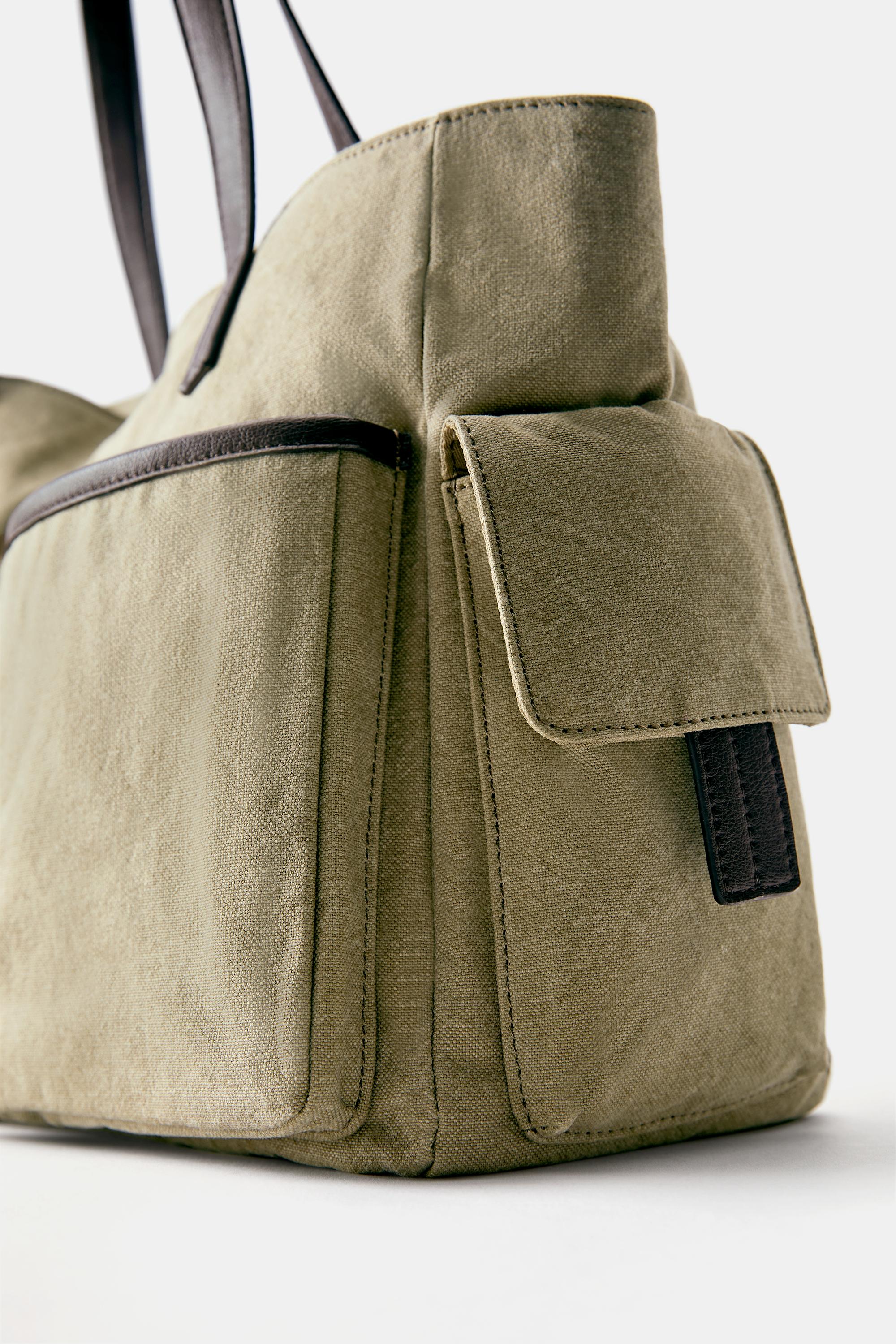 Pull&Bear Çok cepli shopper çanta görsel 7