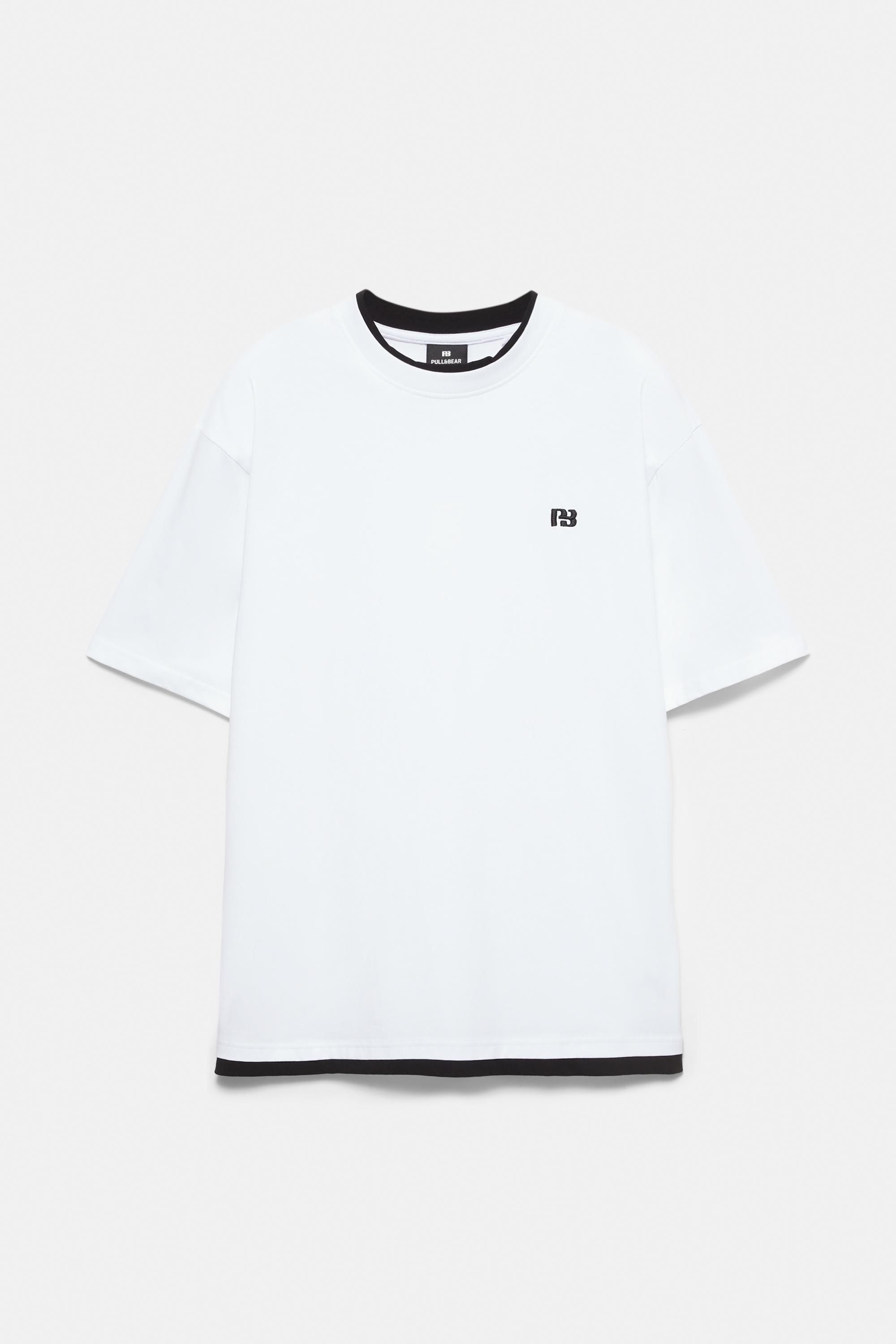 Double logo T-shirt — White