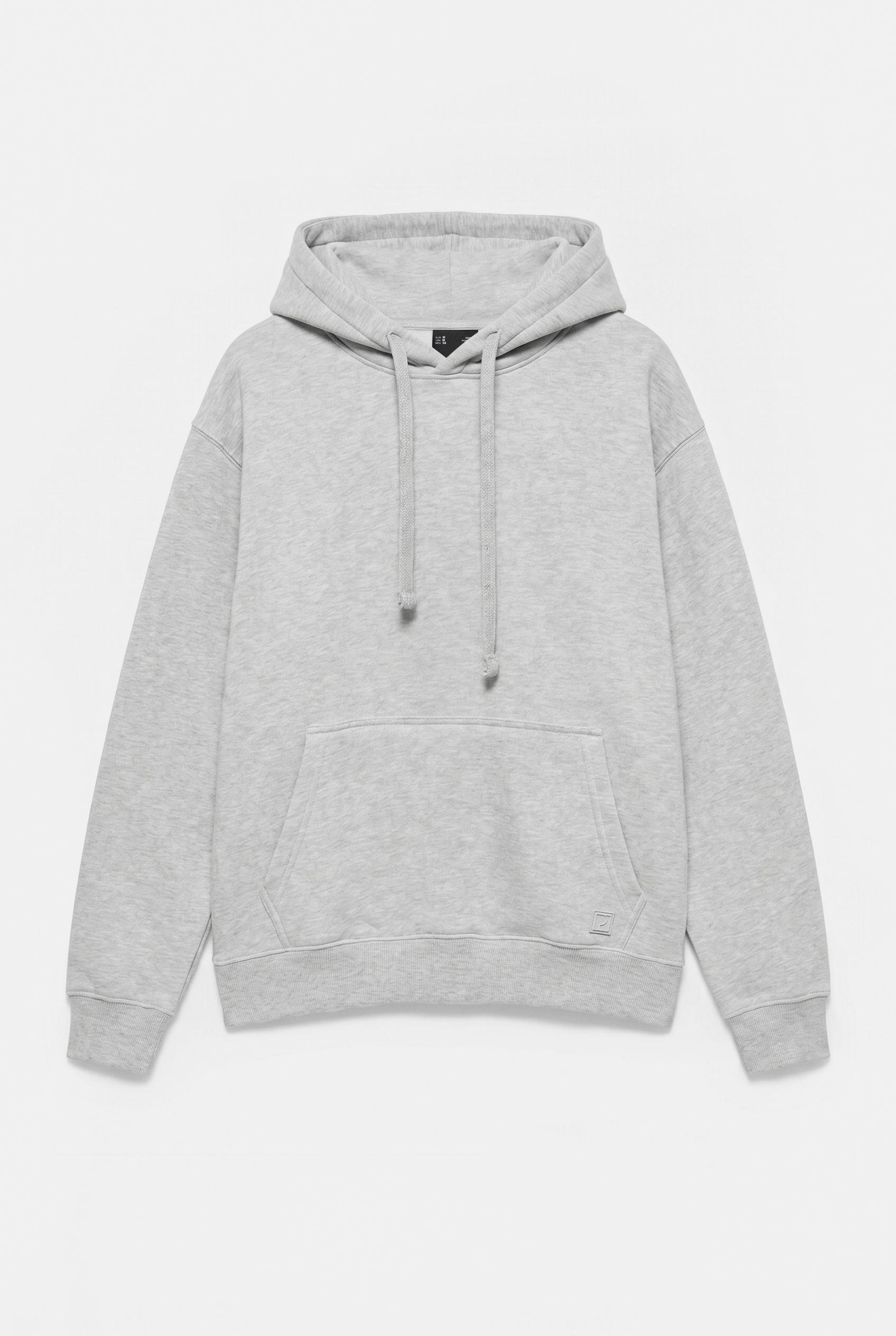 Basic hoodie — Grey marl