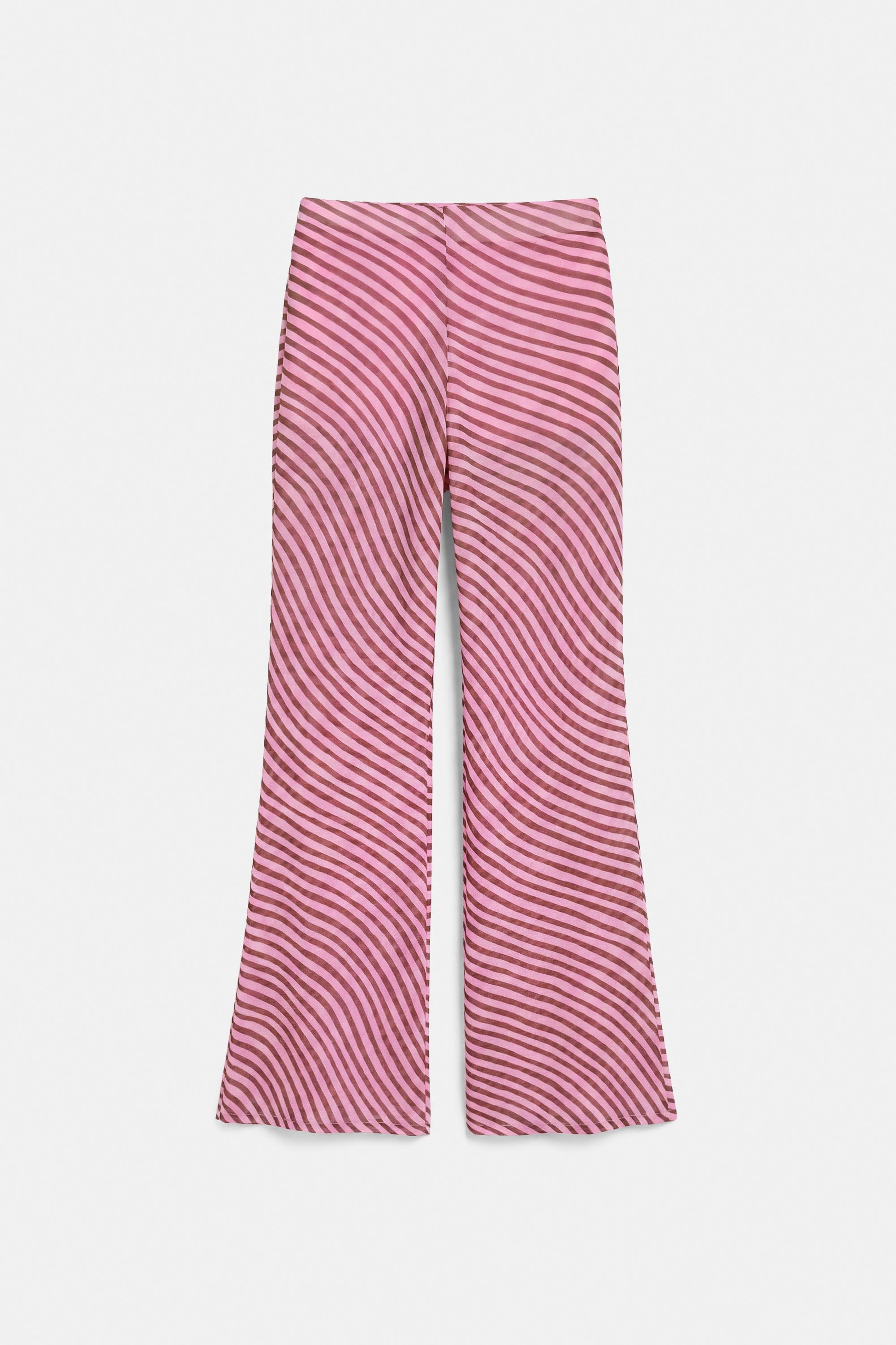 Wavy flowing trousers — Pink