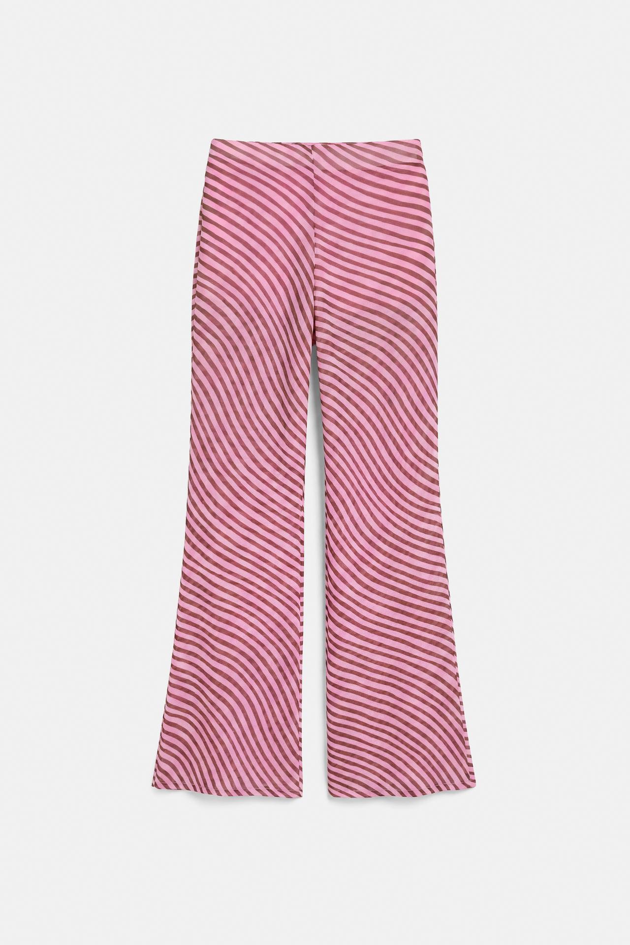 Wavy flowing trousers — Pink