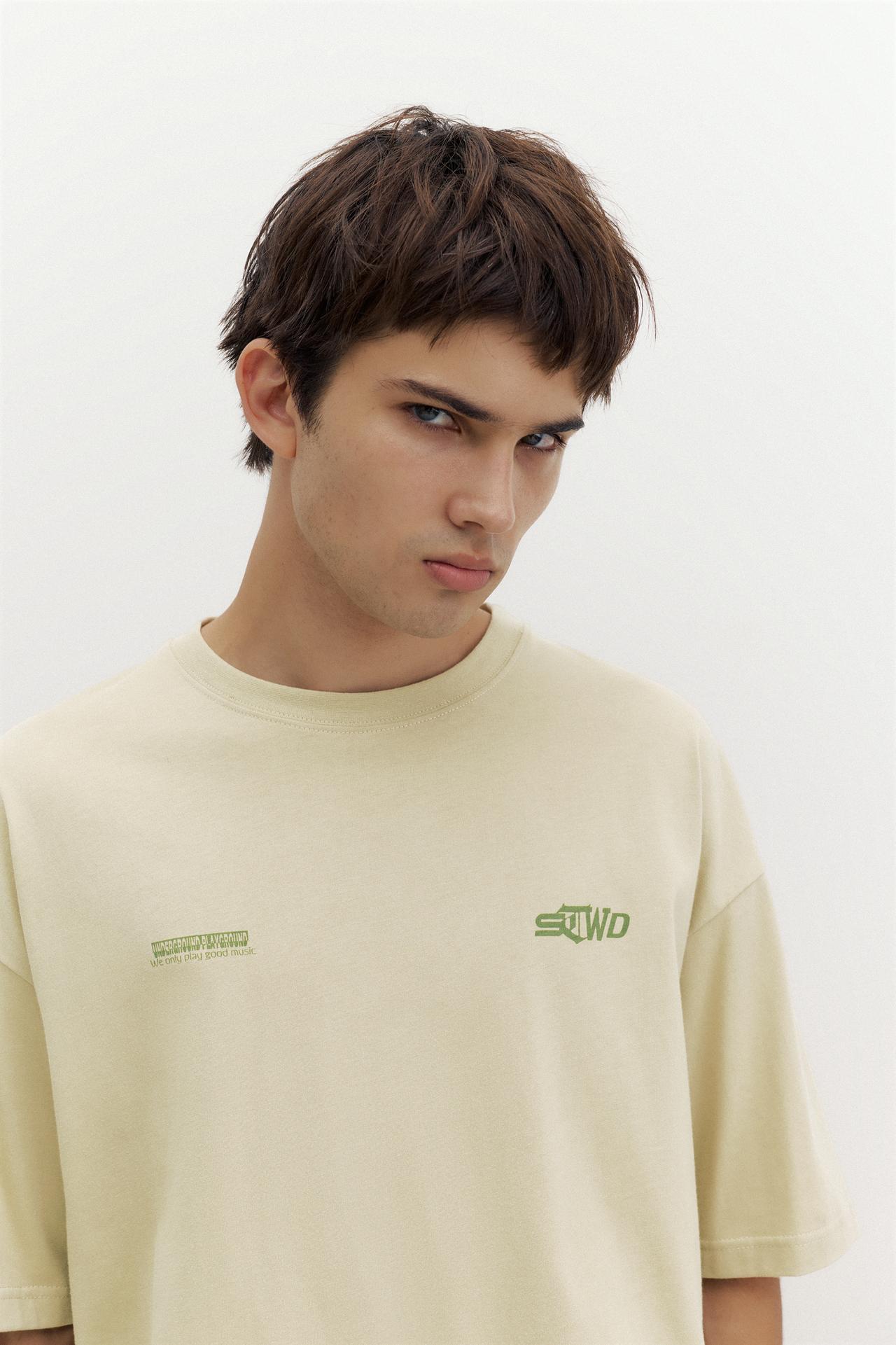 STWD graphic T-shirt — Ecru