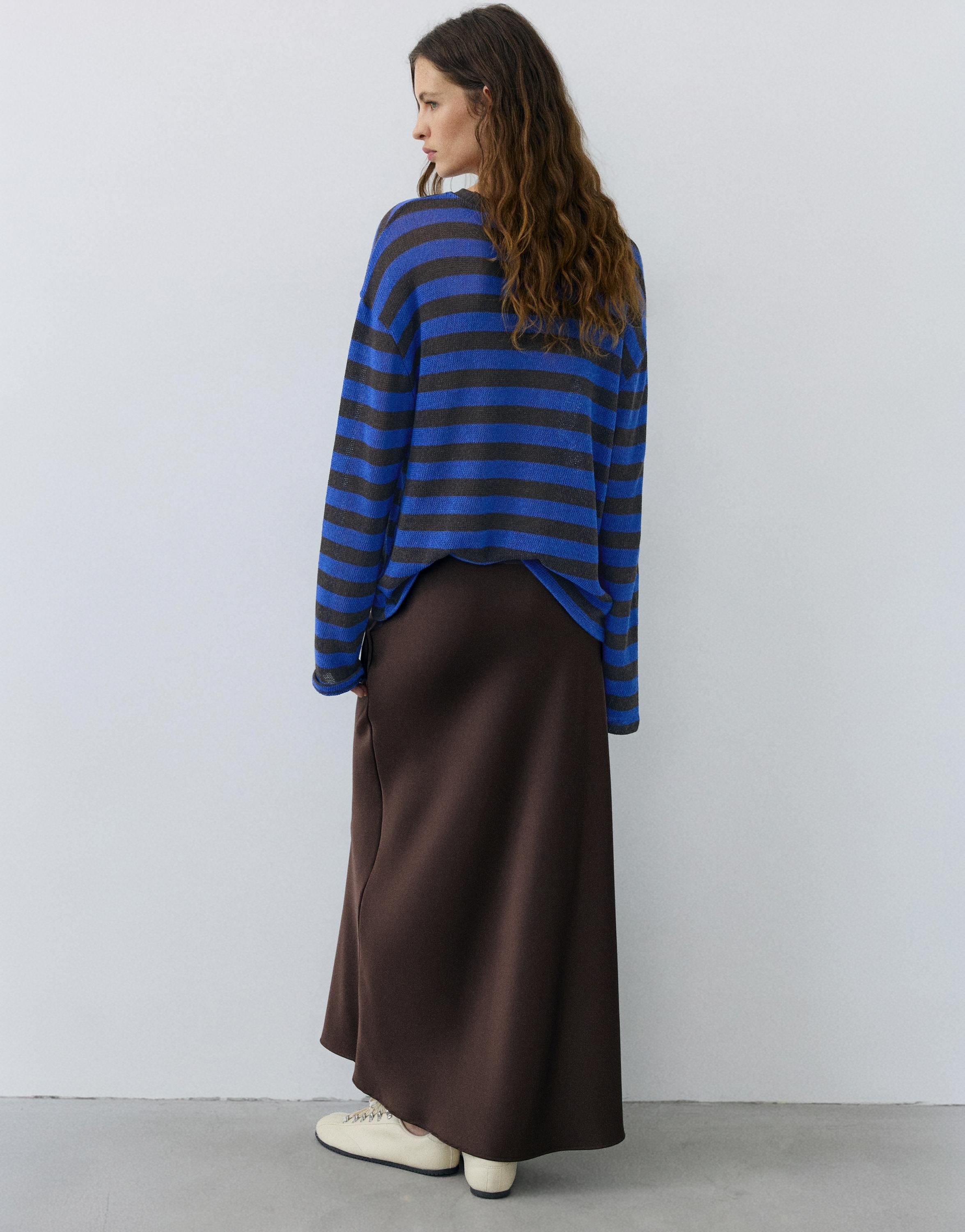 Striped knit T-shirt — Striped