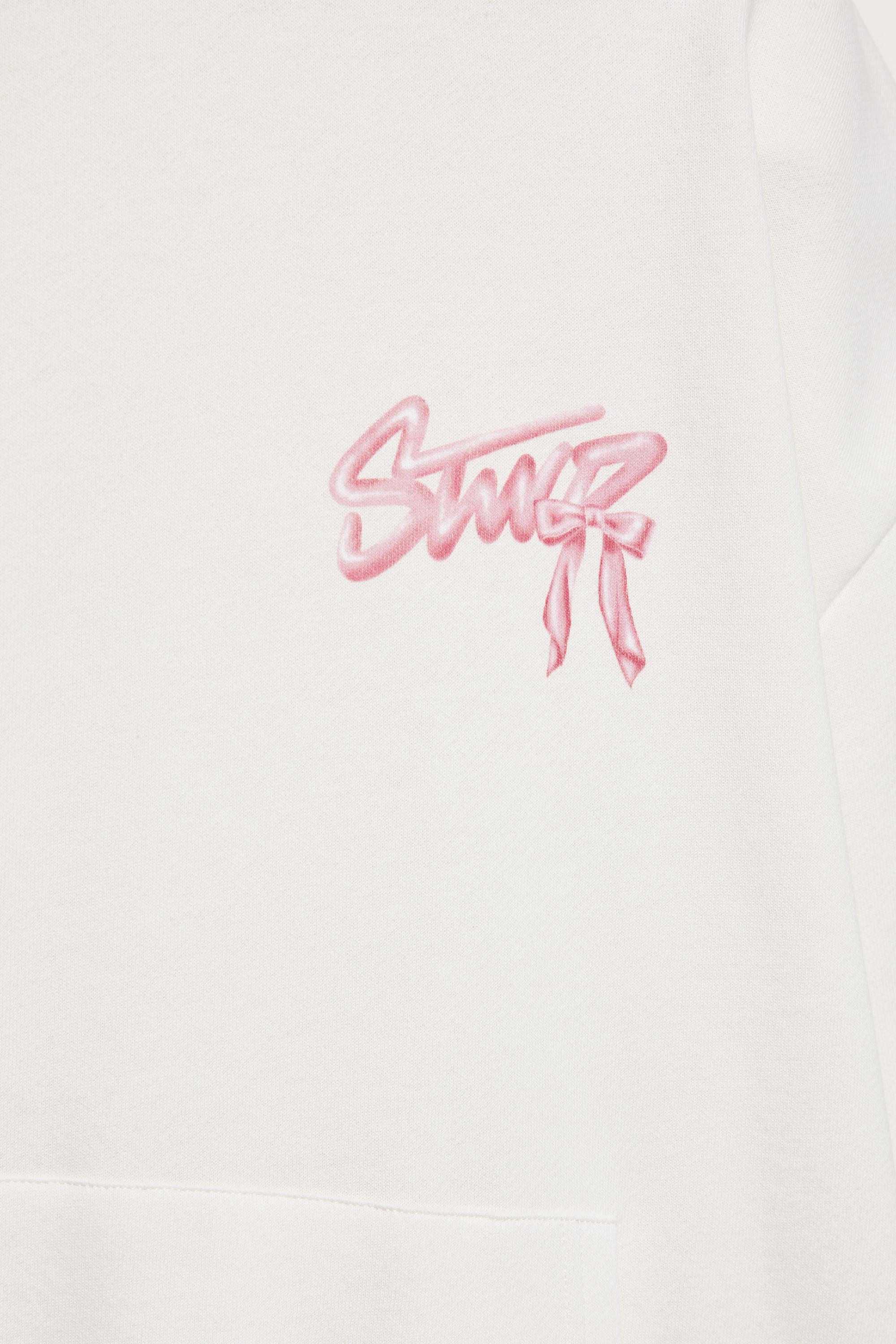 Fiyonk grafikli kapüşonlu sweatshirt - Görsel 4