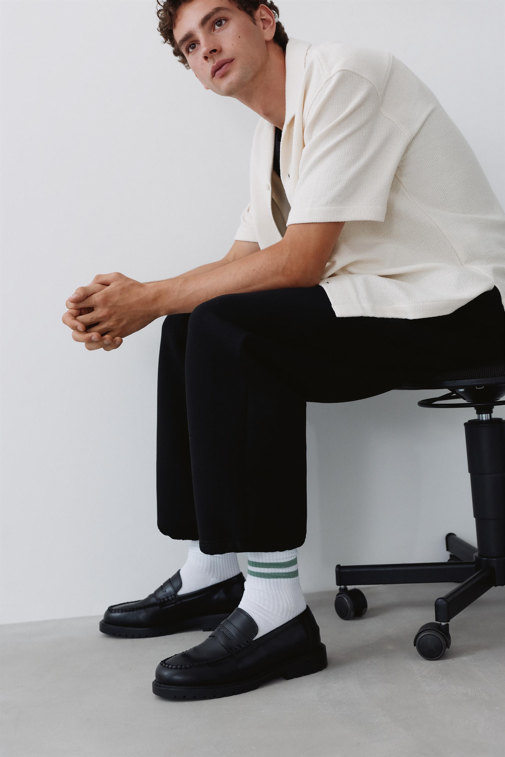 Striped sports socks — Green