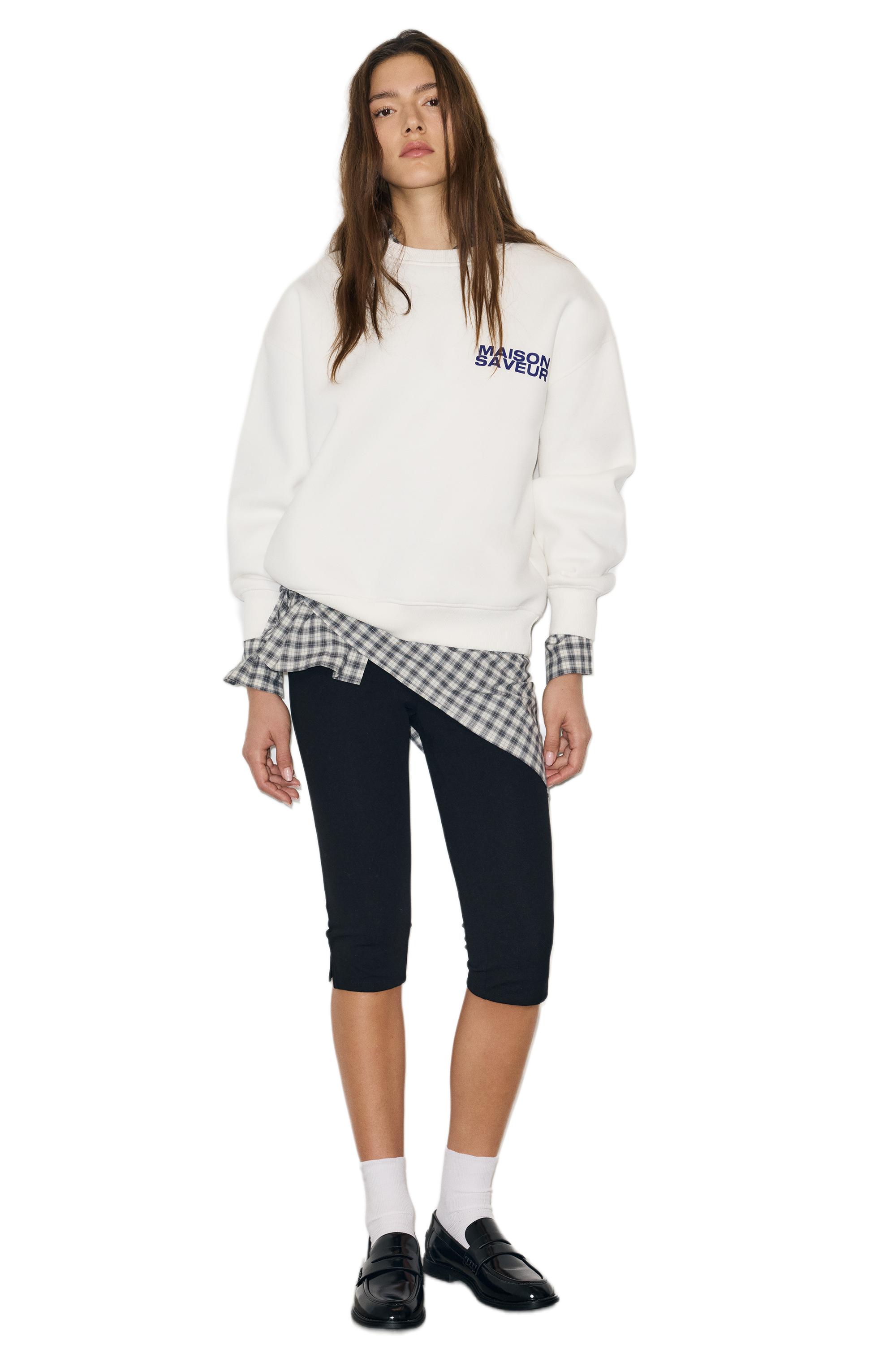 Profiterole graphic sweatshirt — Ice