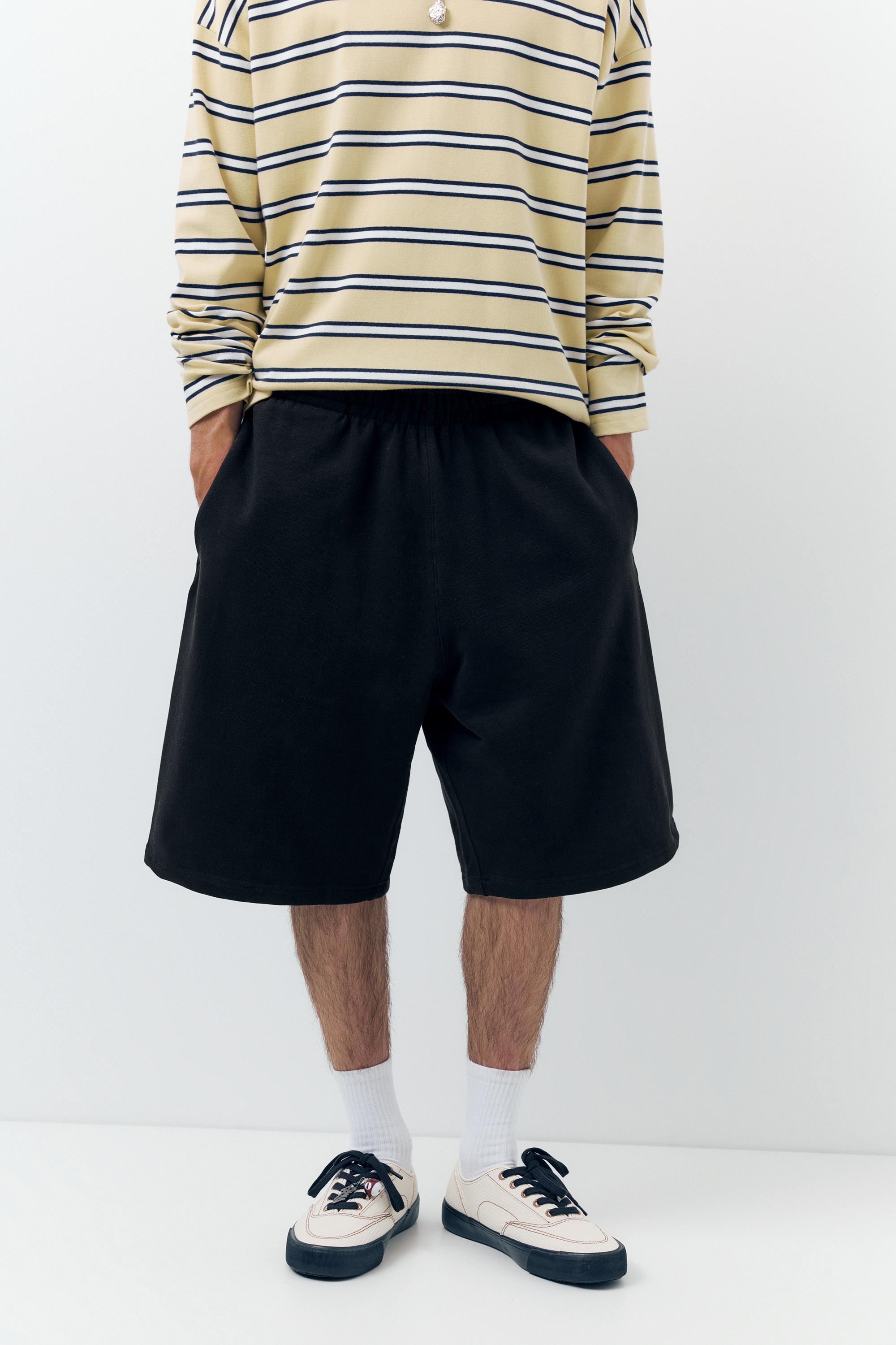 Wide leg jogger bermuda - Görsel 2