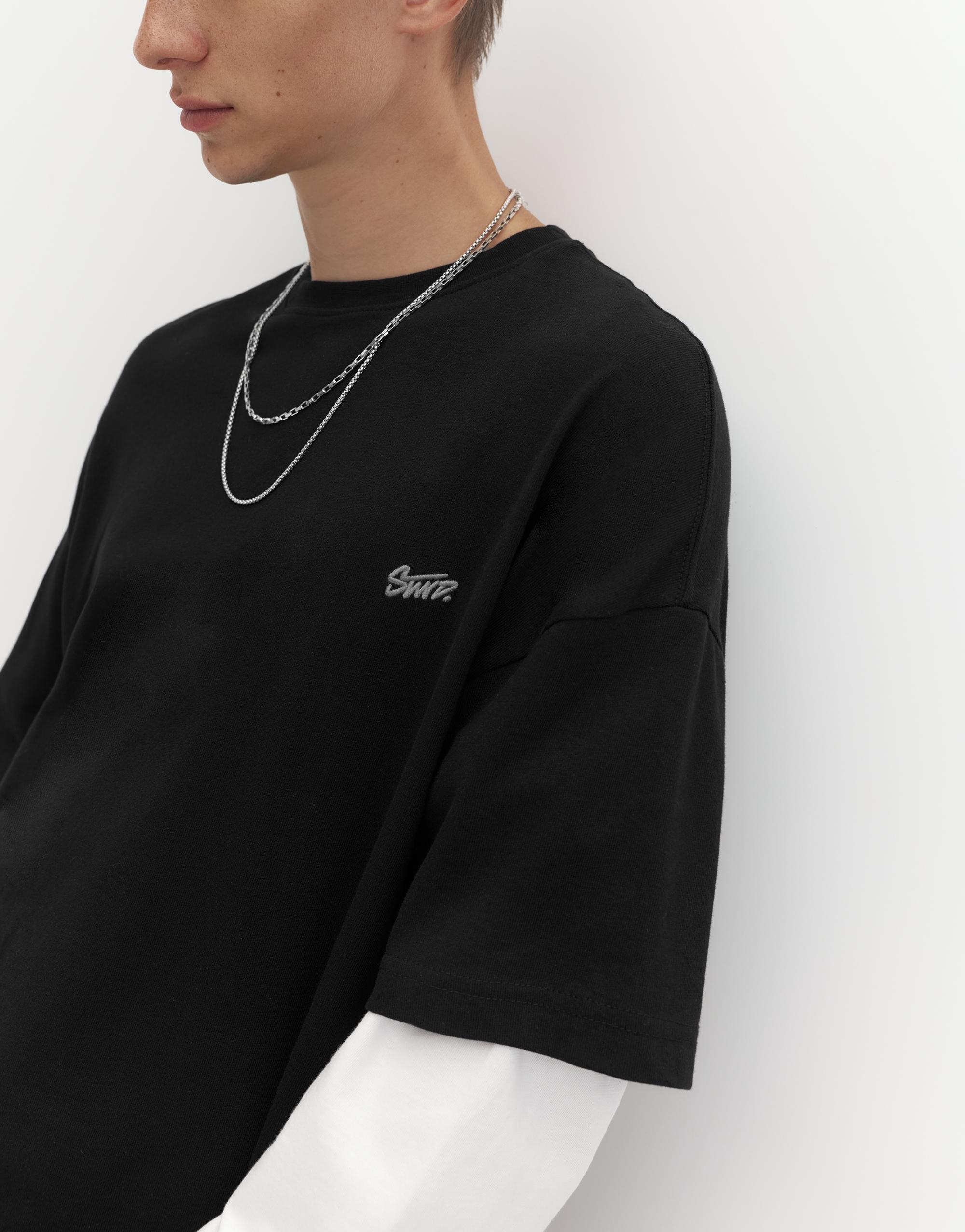 Double sleeve T-shirt — Black