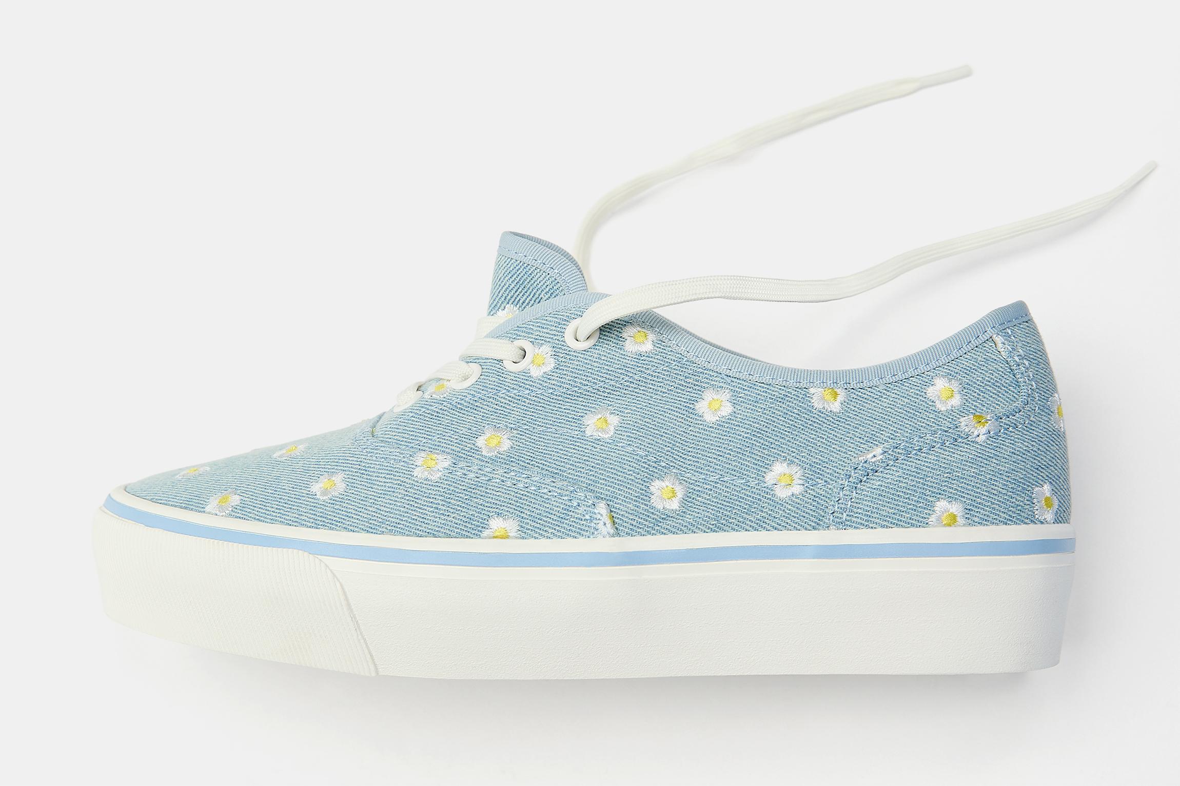 Daisy canvas trainers — Blue