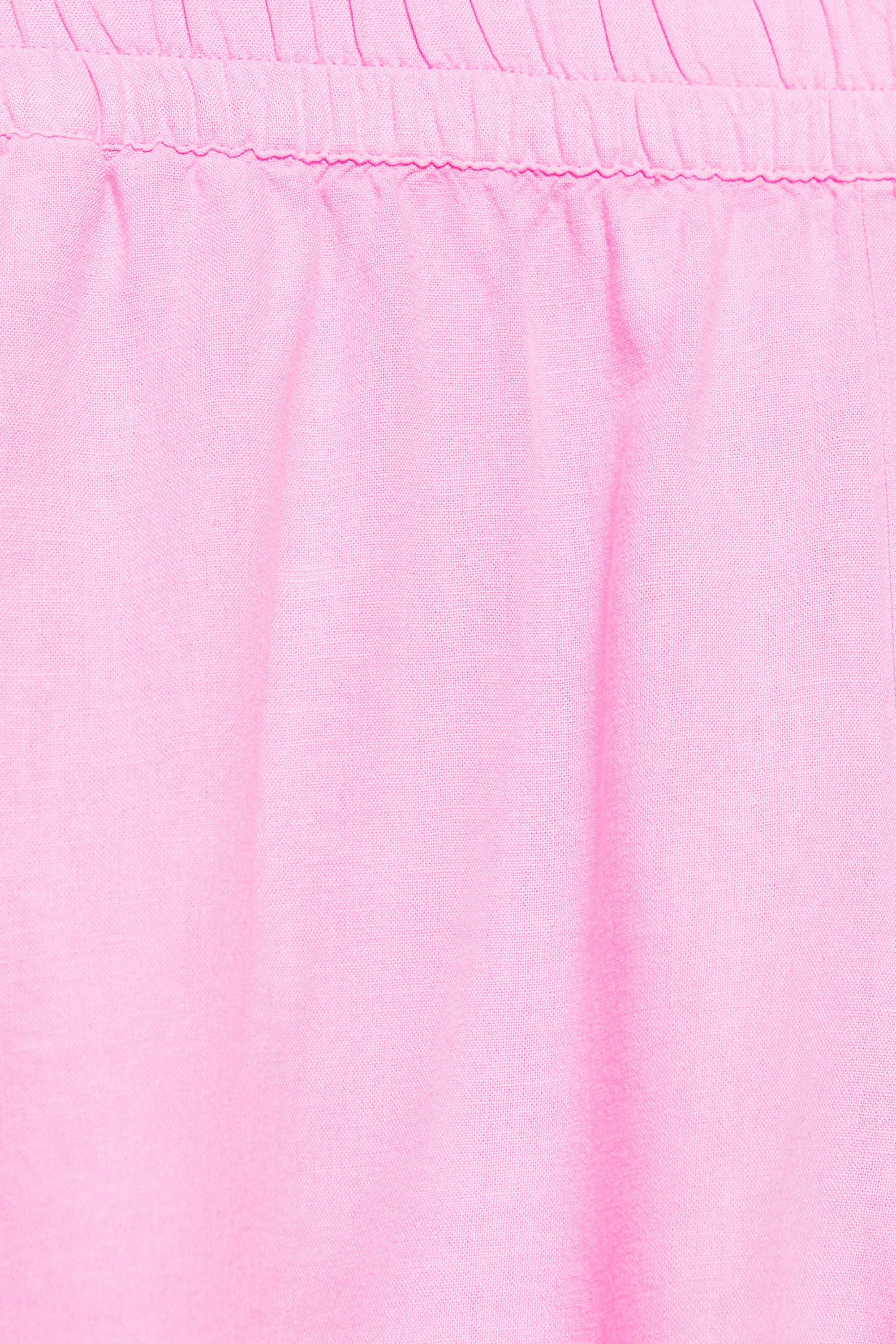 Linen blend shorts — Pink