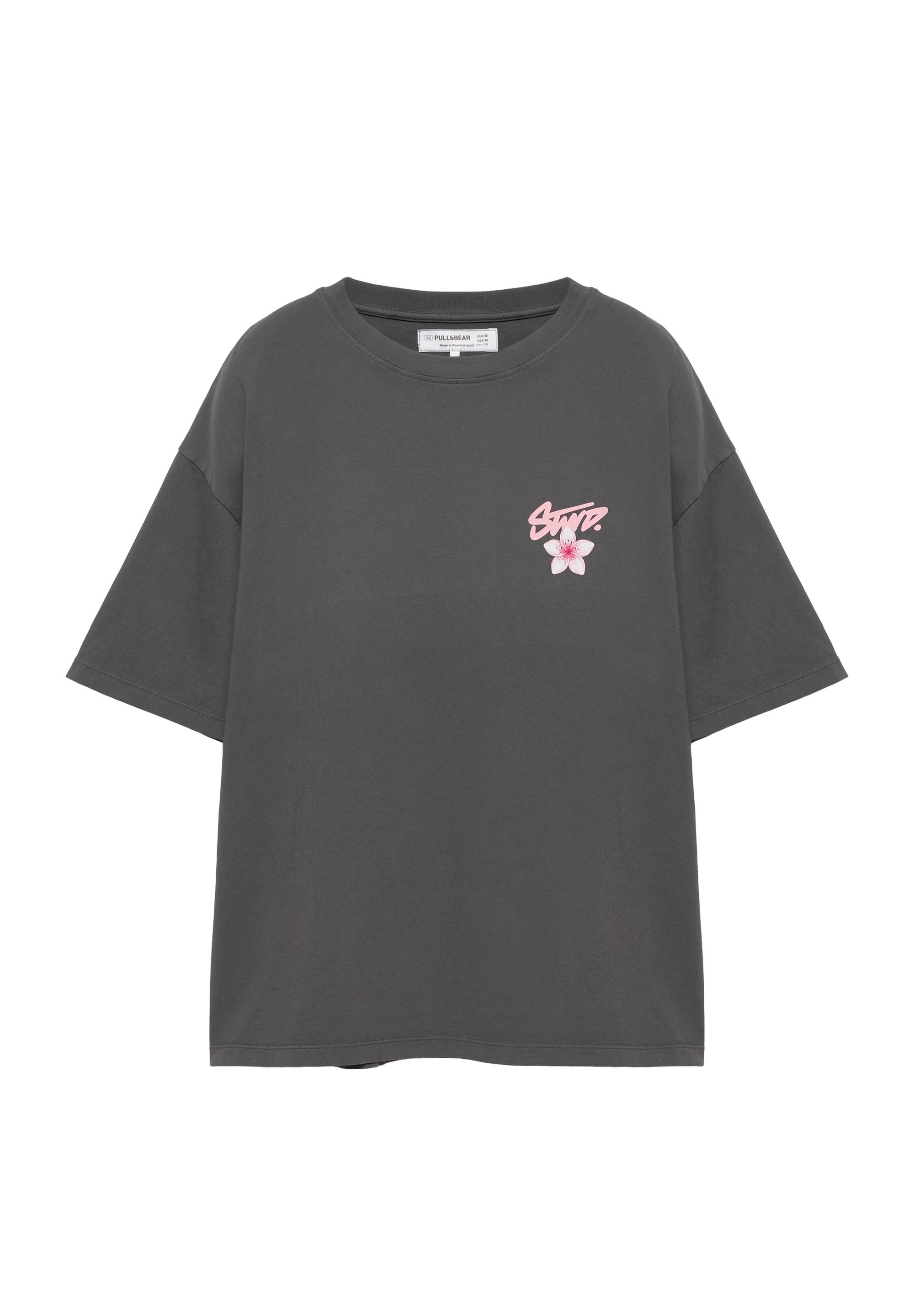 STWD Flower T-shirt — Faded black