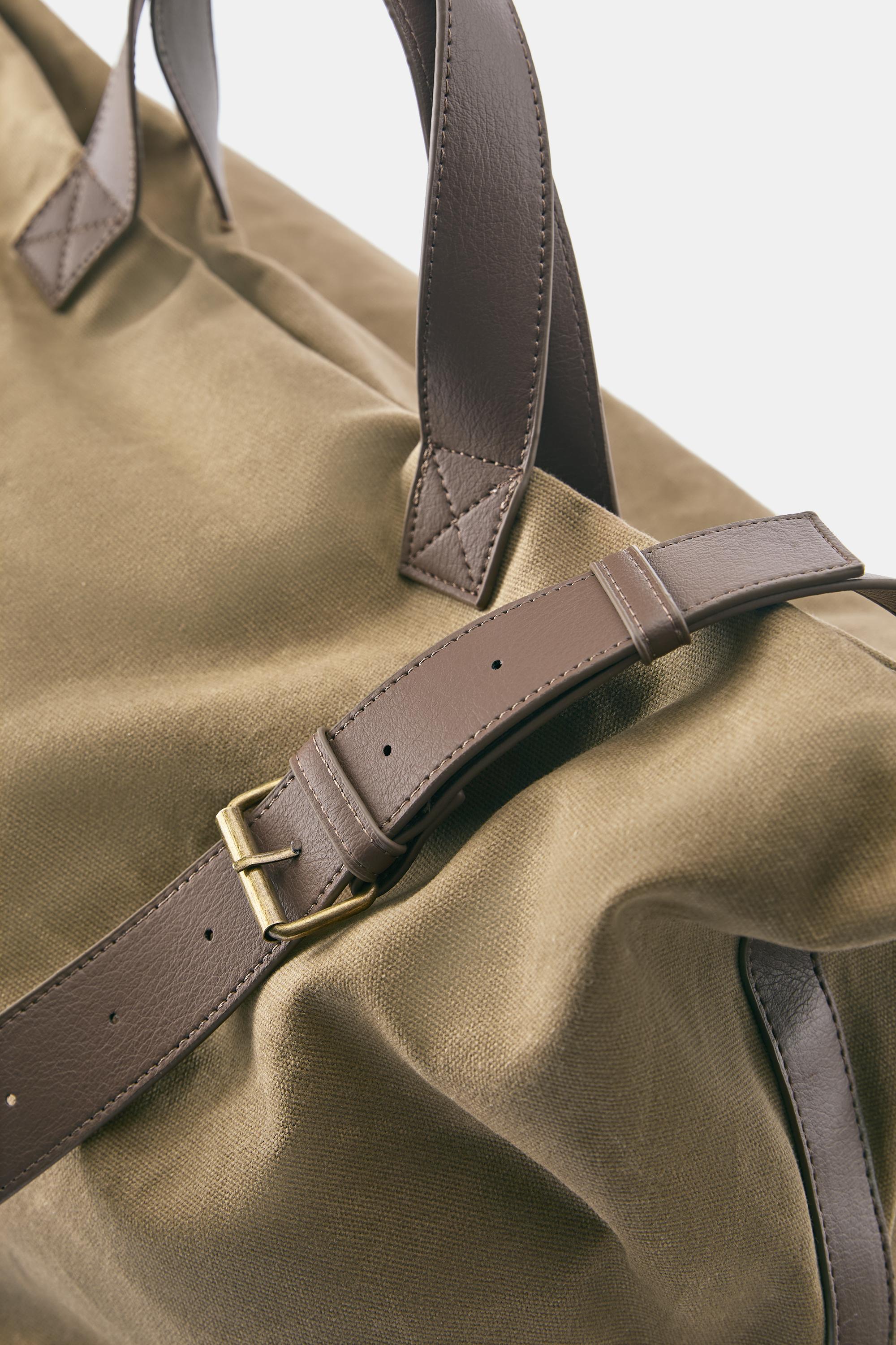 Canvas tote bag — Camel