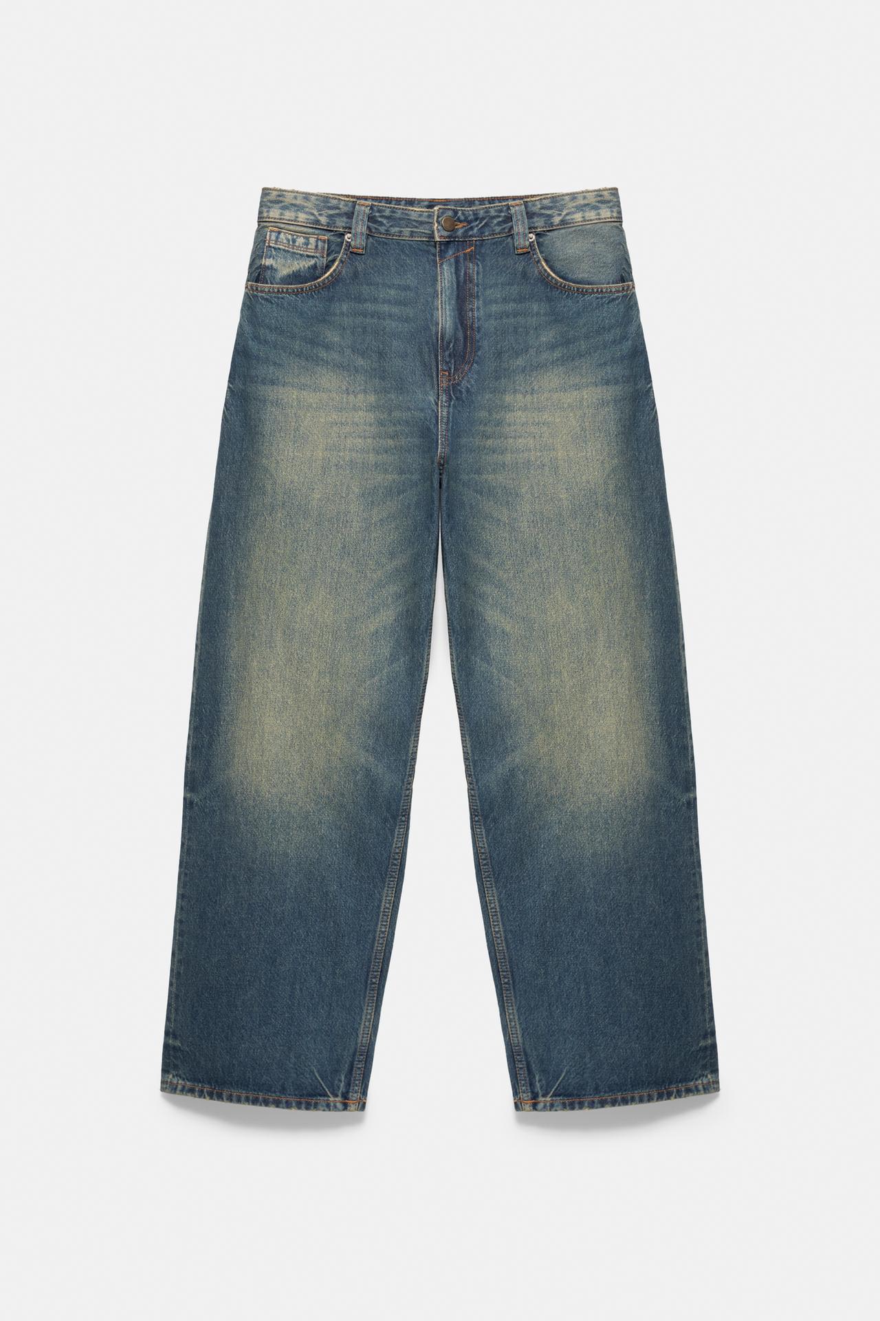 Baggy relaxed fit jeans — Neon blue