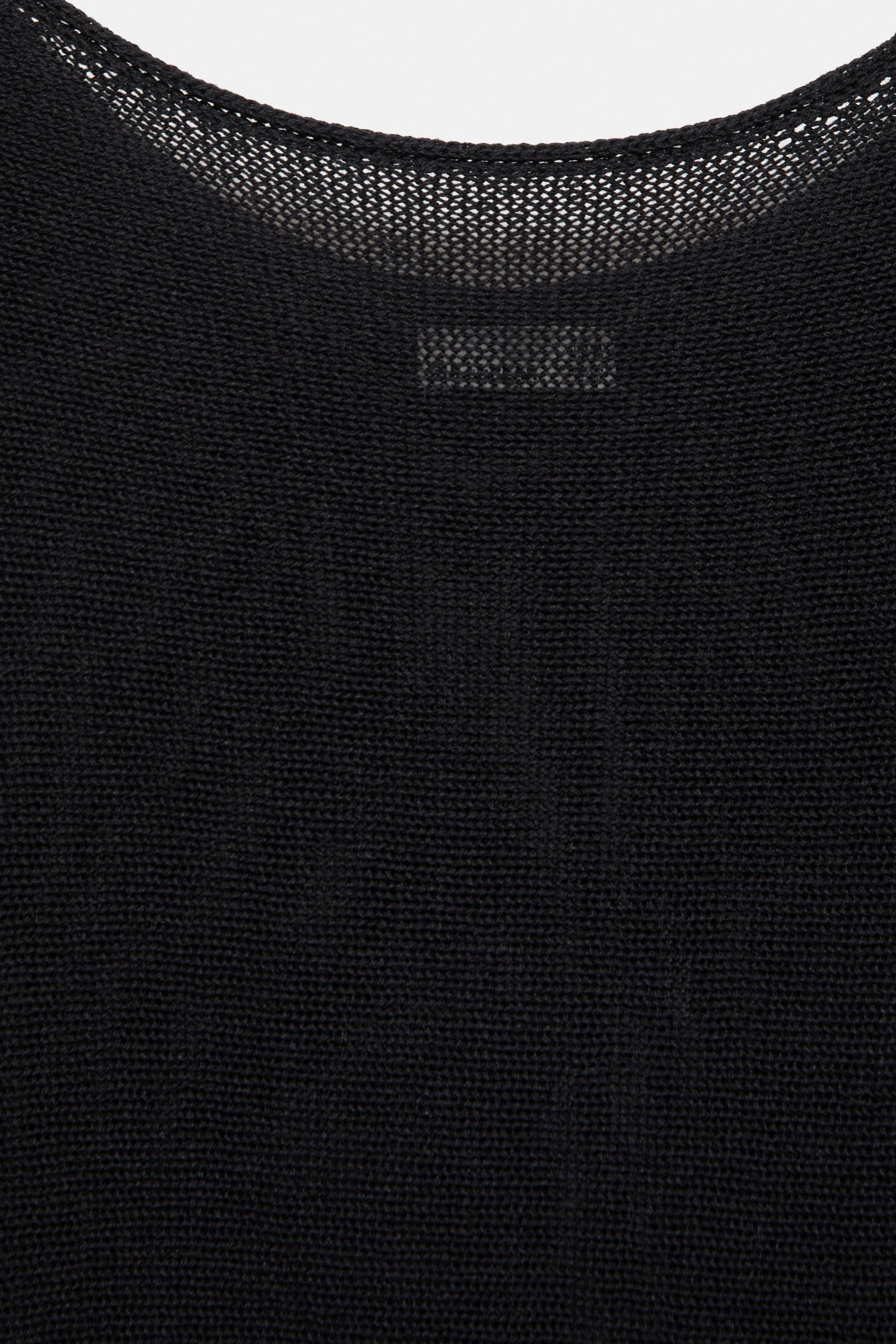 Fine knit jumper — Black (alternate view)