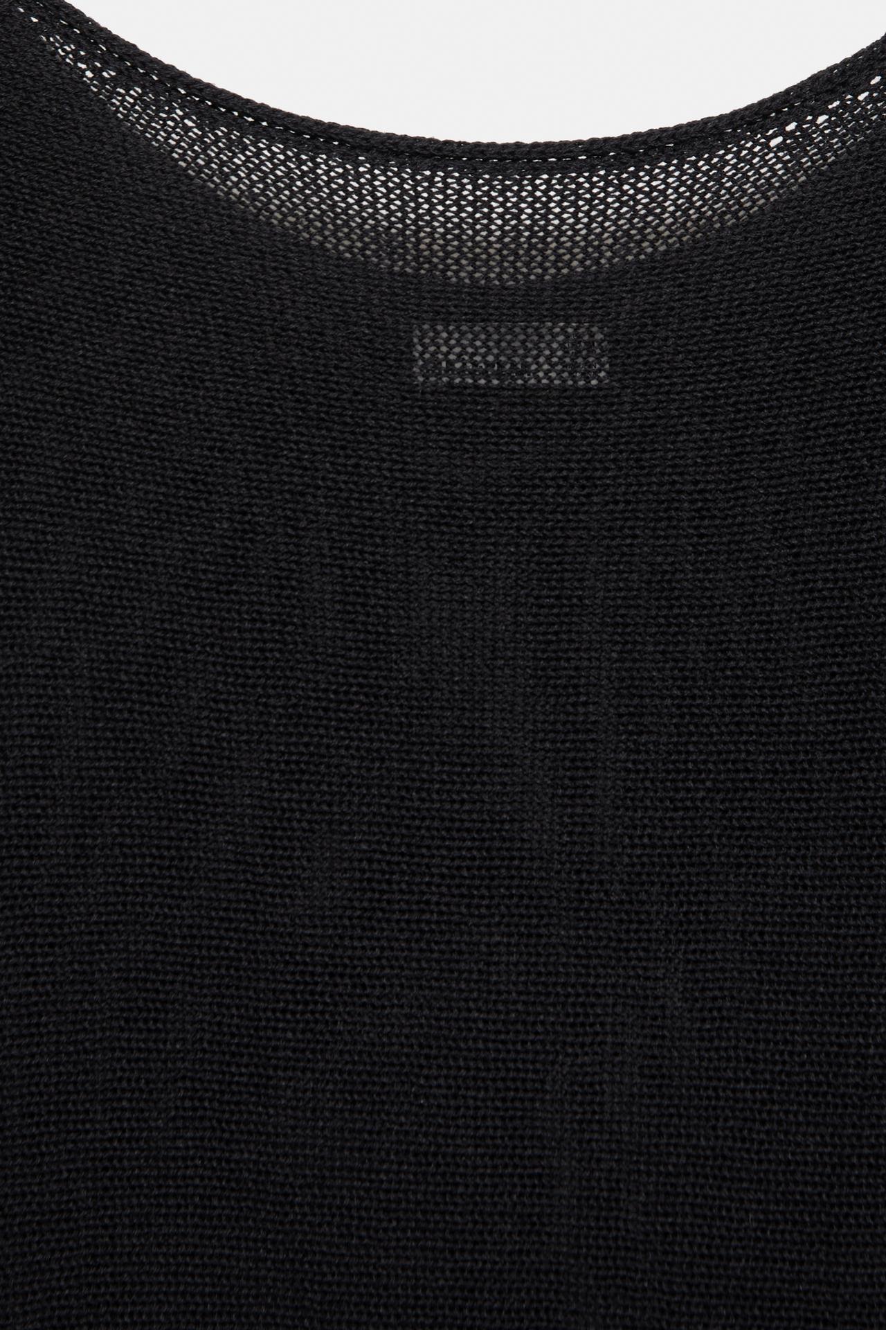 Fine knit jumper — Black