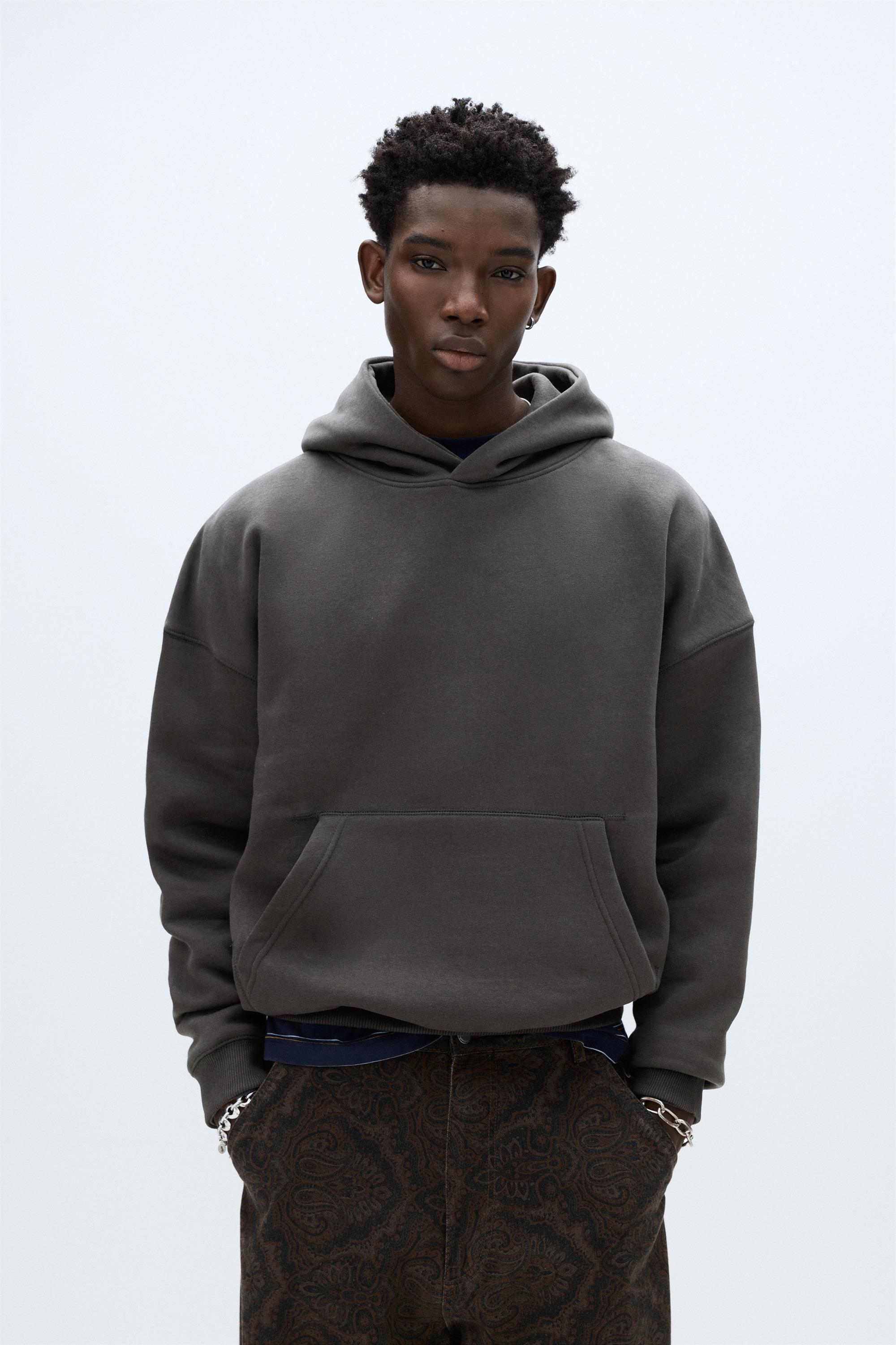 Boxy hoodie — Anthracite grey