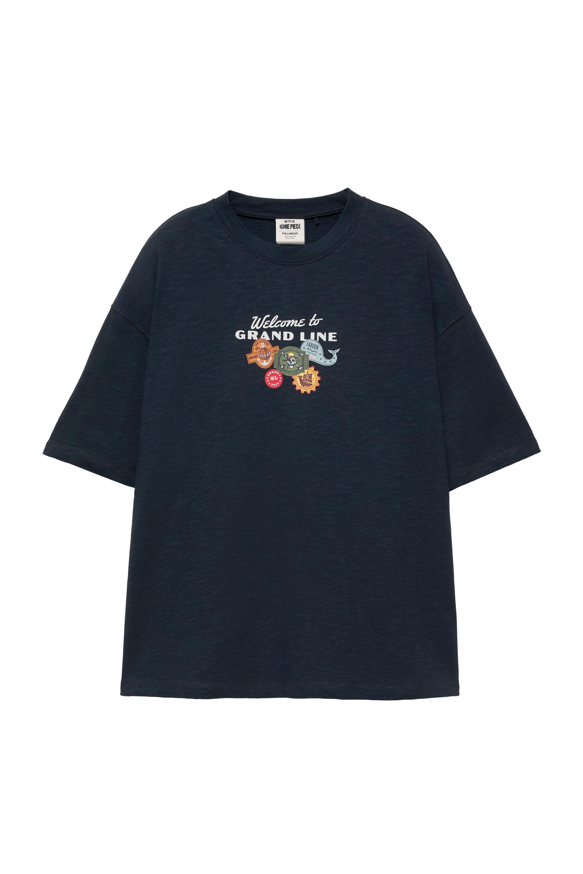 Pull&Bear One Piece Grand Line Tişört görsel 2