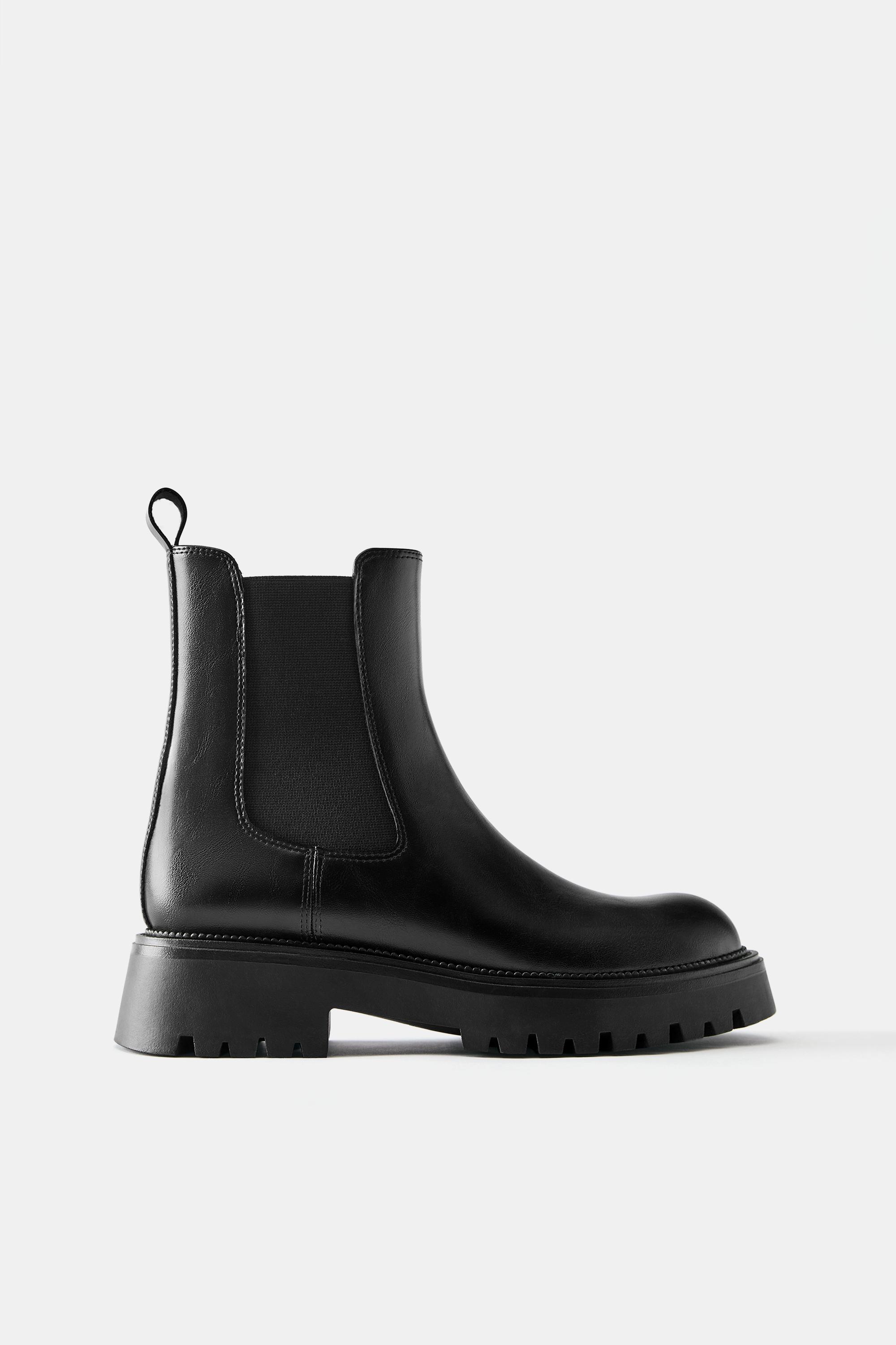 Flat Chelsea ankle boots — Black