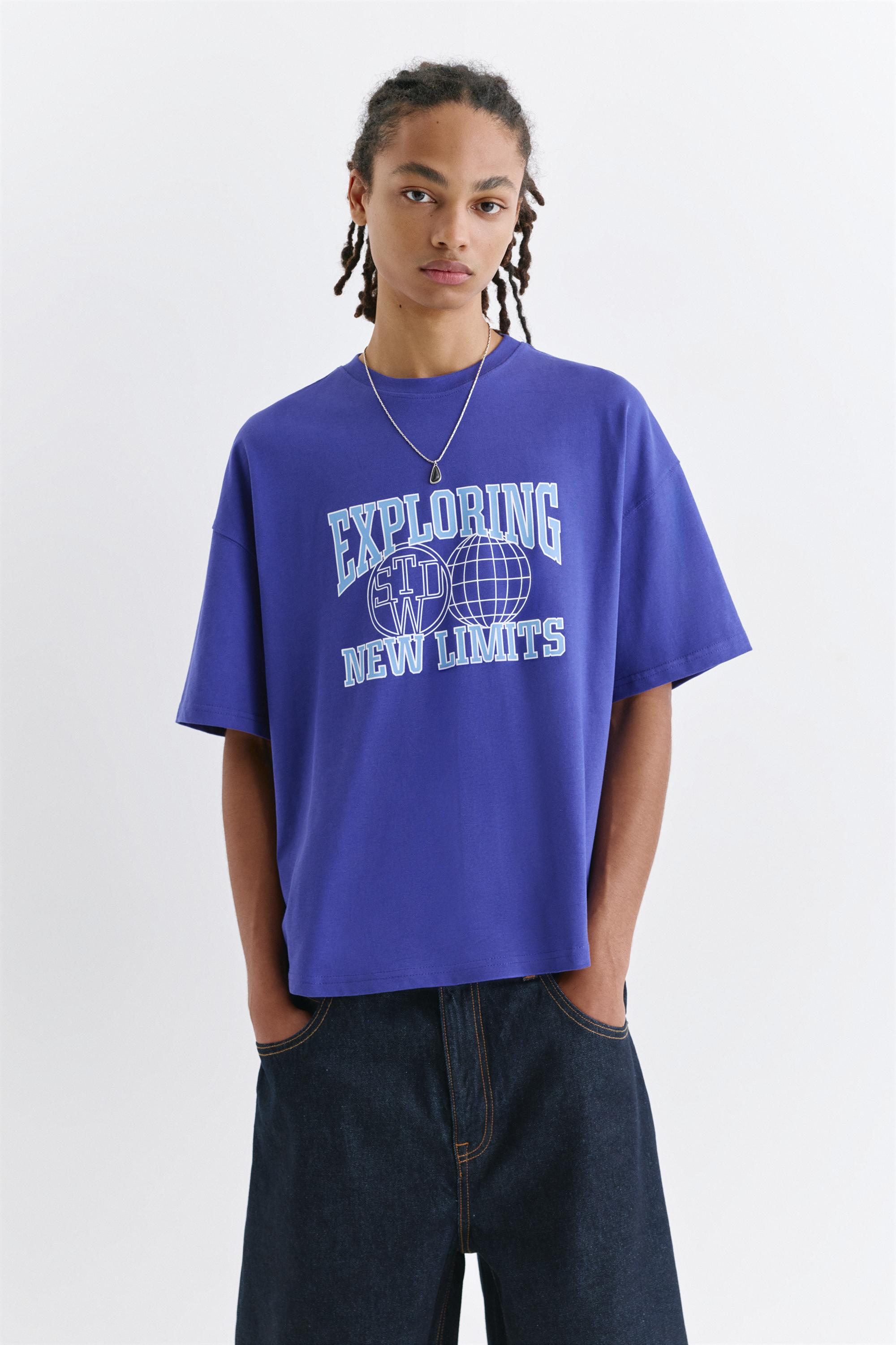 T-Shirt Stwd Boxy Azul