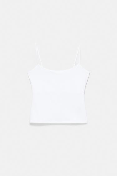 Basic top with adjustable straps — White 6