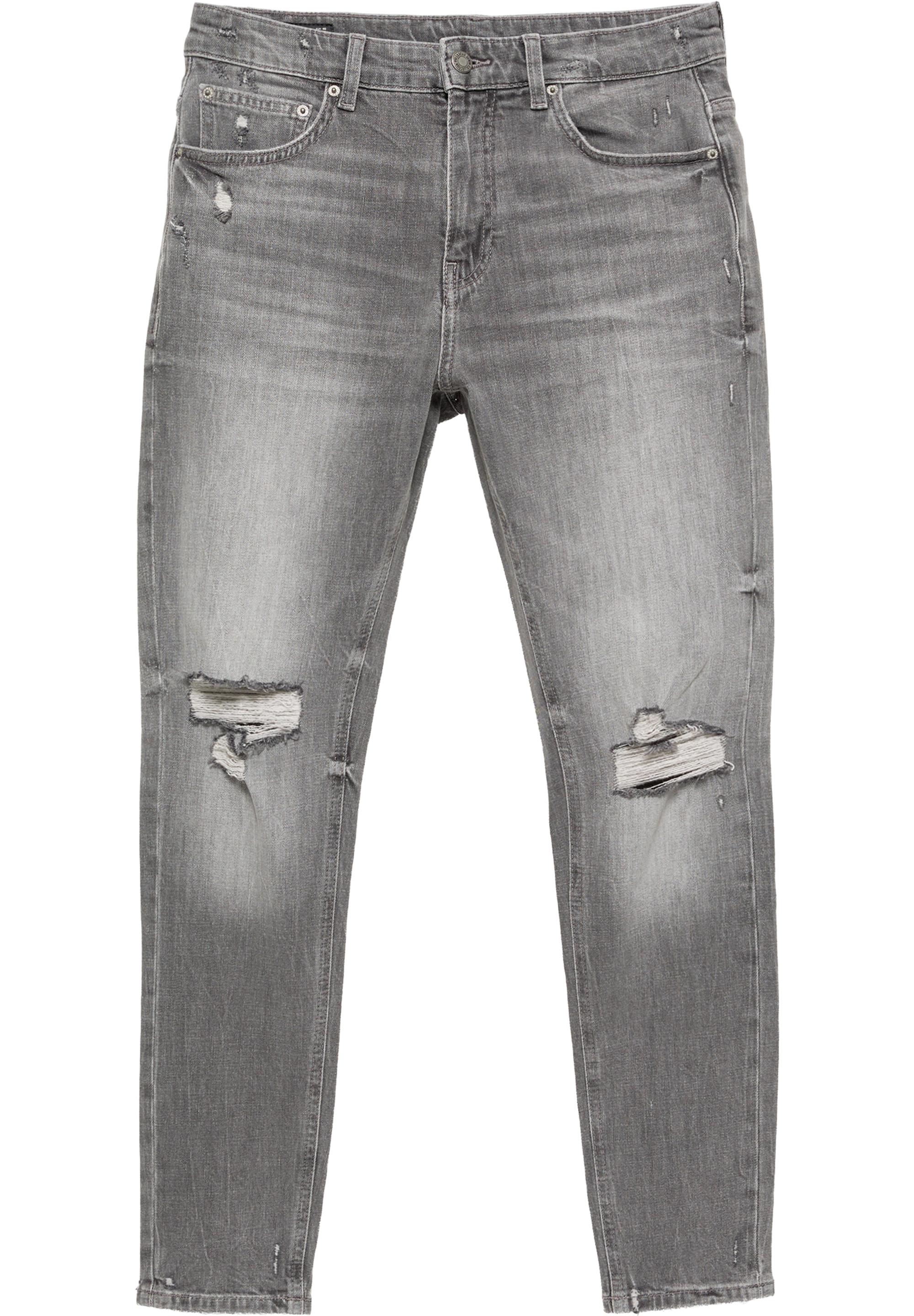 Ripped skinny jeans — Dark grey