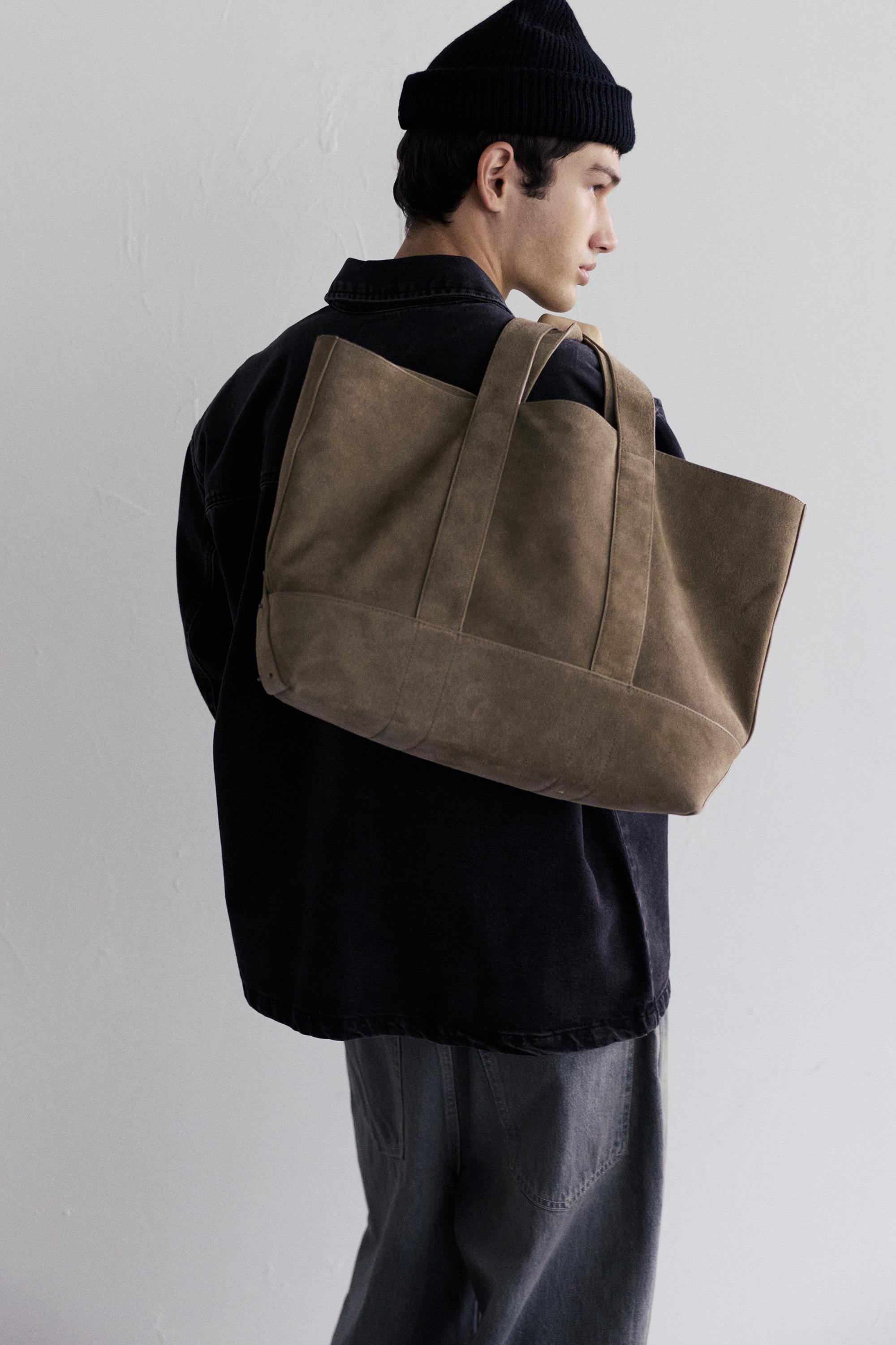 Deri shopper çanta - Görsel 18